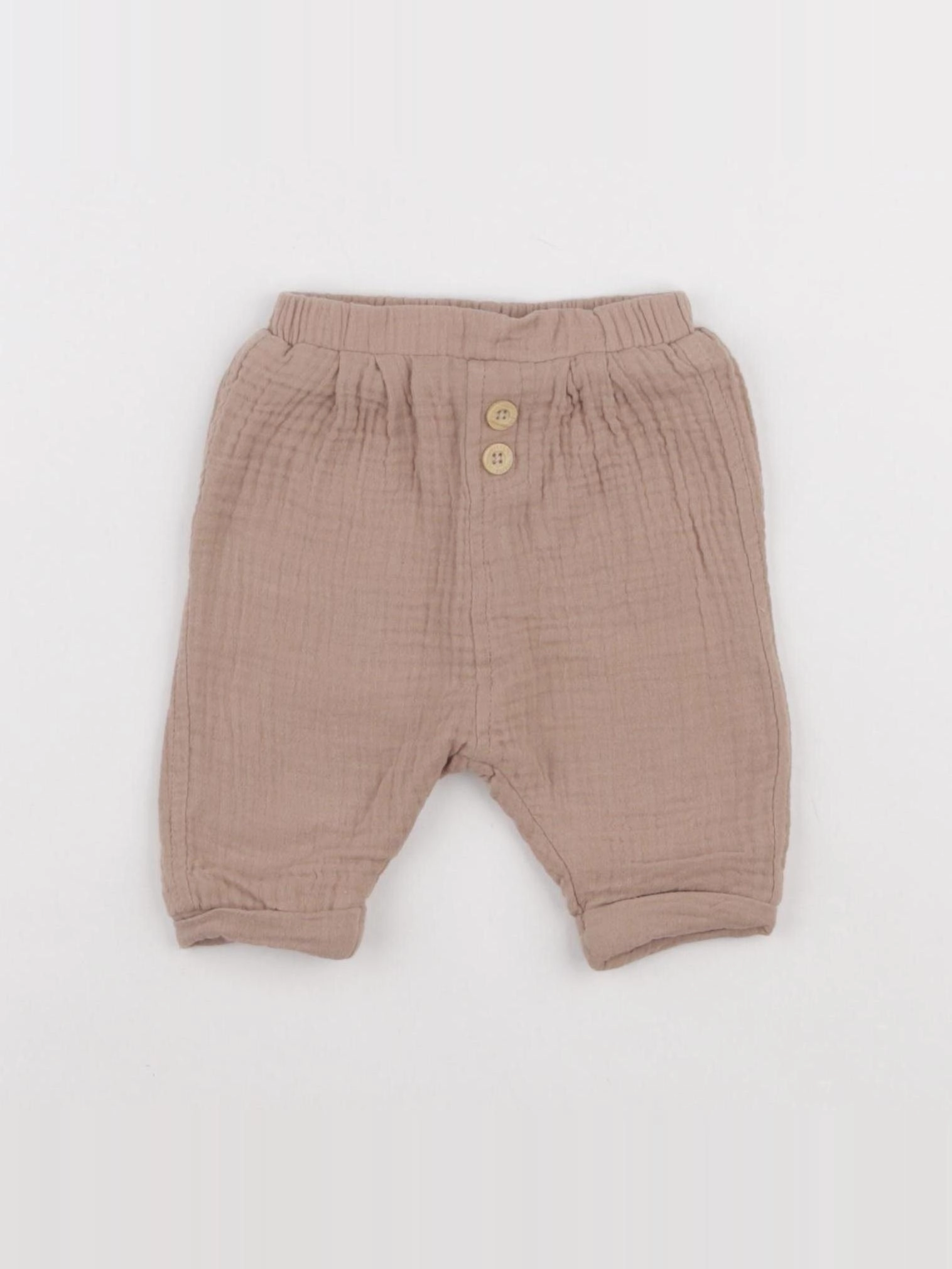 Vertbaudet - pantalon marron - 1 mois