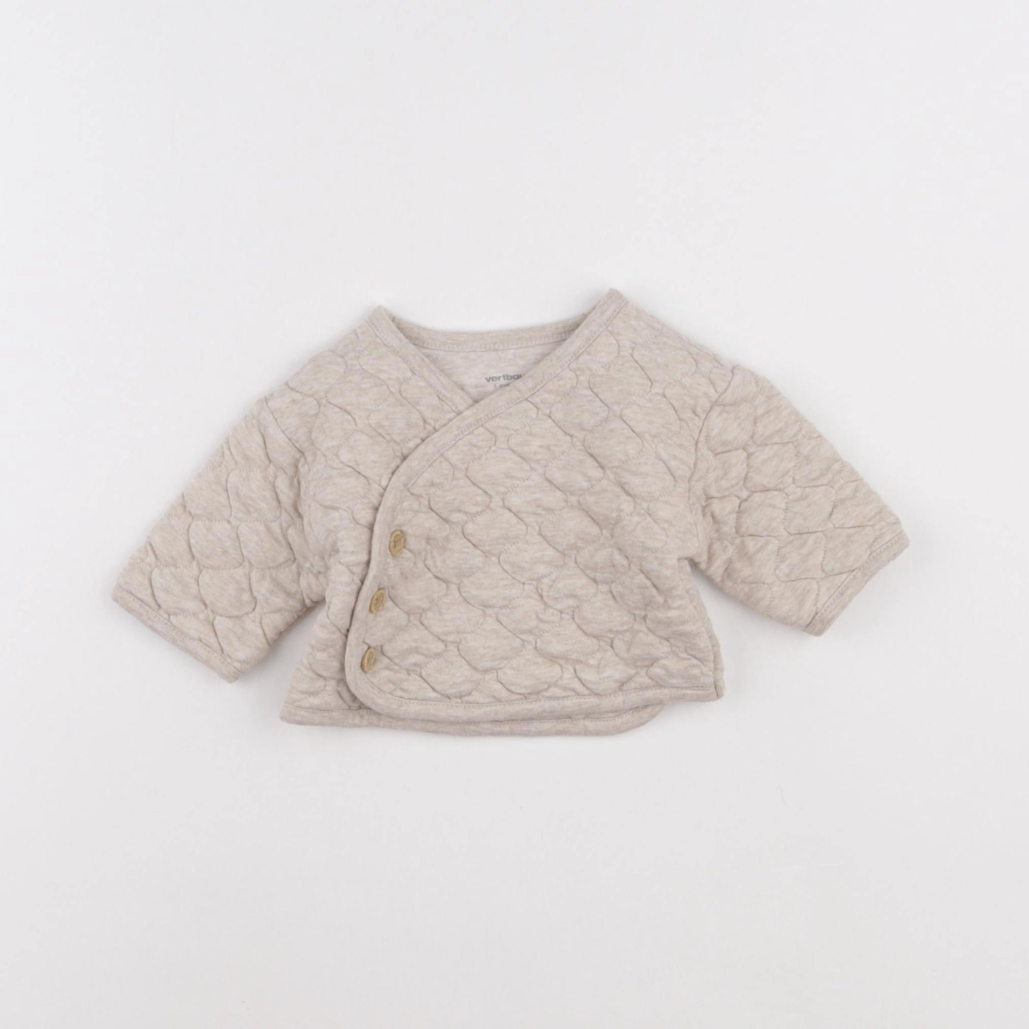 Vertbaudet - sweat marron - 1 mois