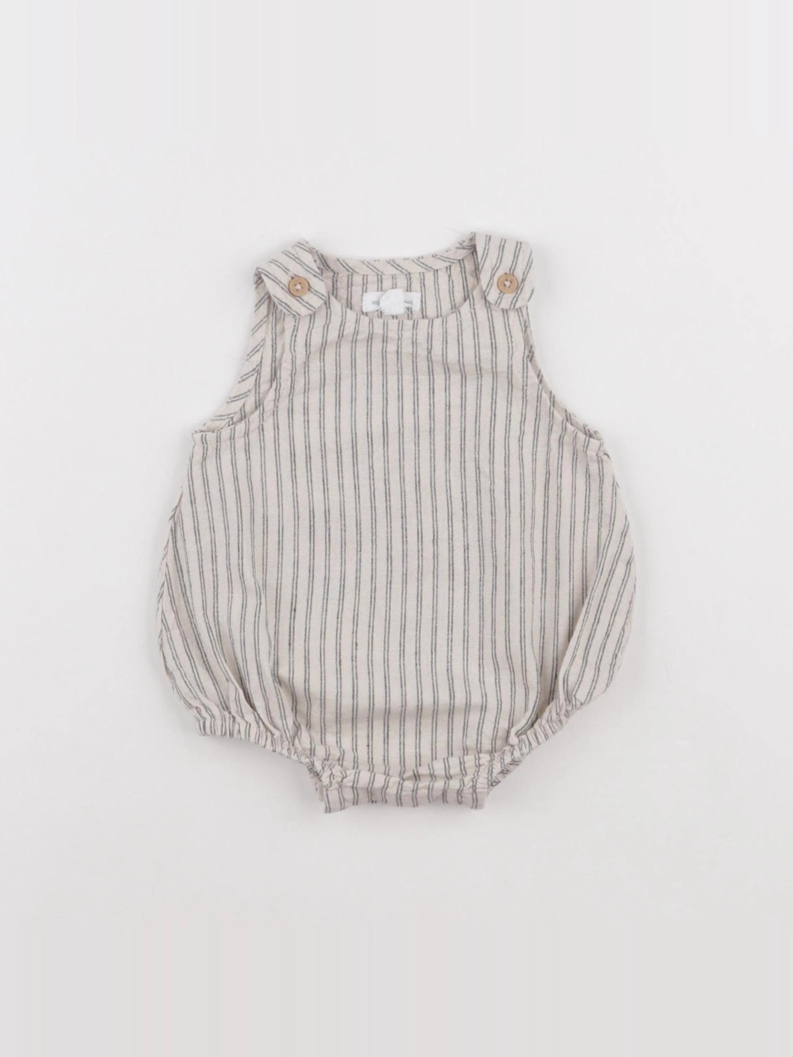 Vertbaudet - combinaison beige - 1 mois
