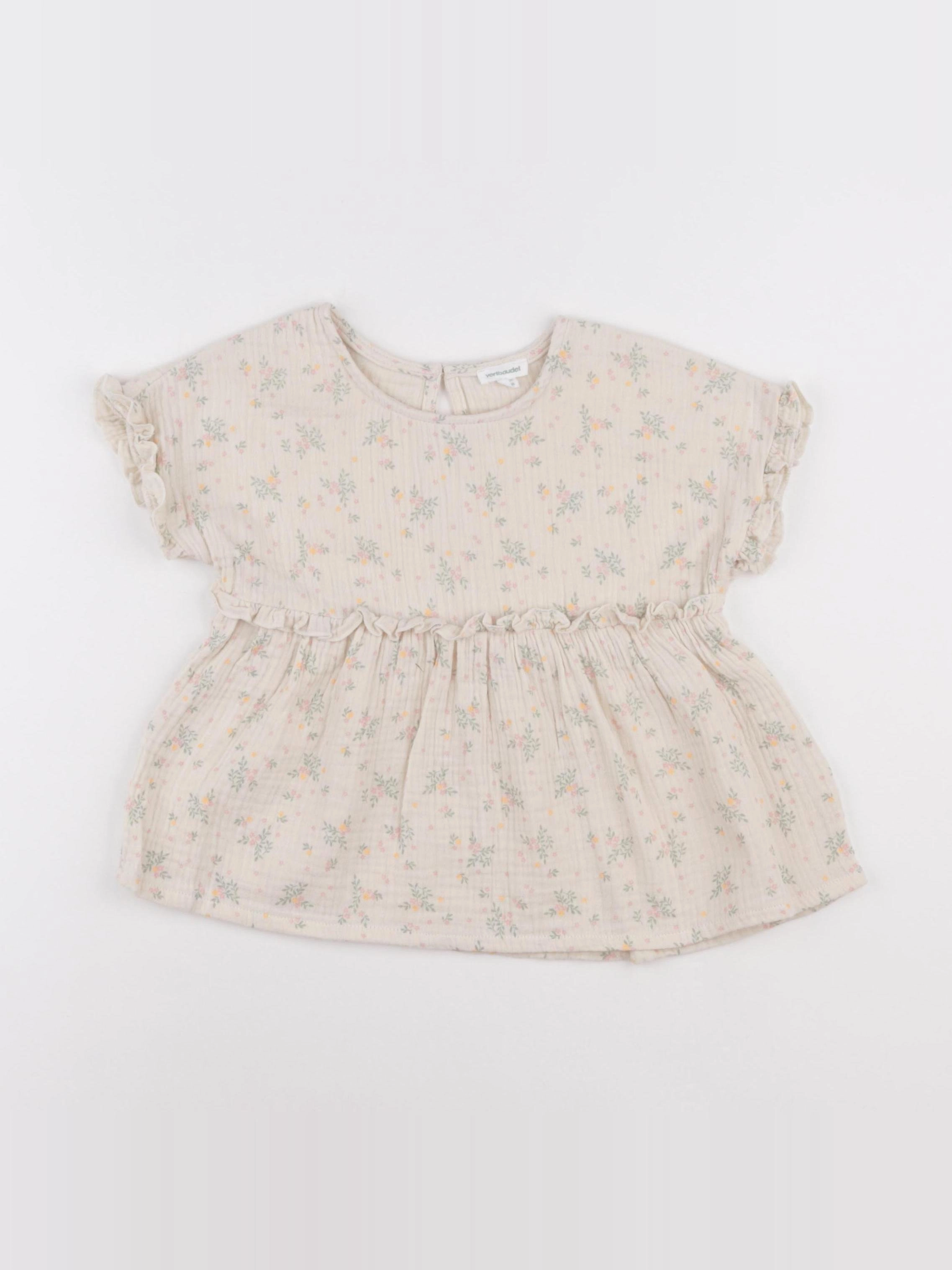 Vertbaudet - blouse beige - 5 ans