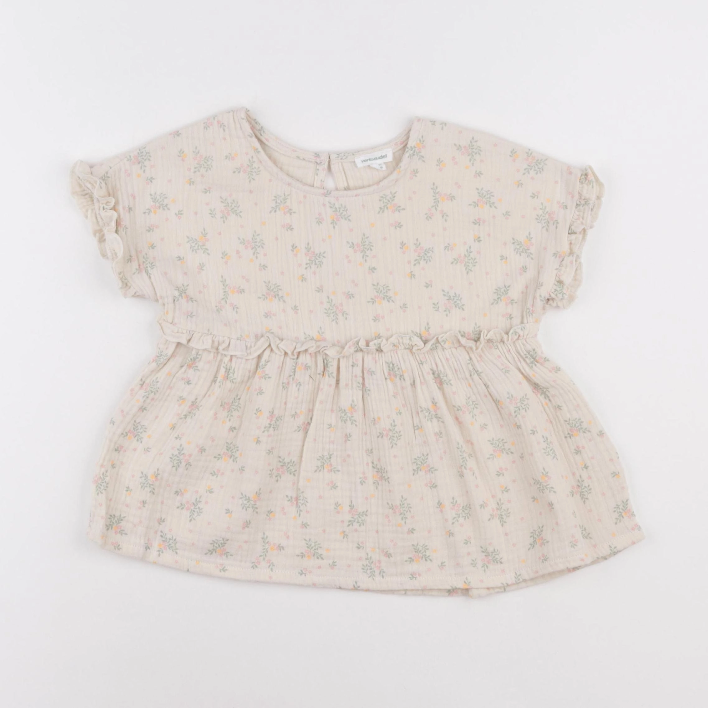 Vertbaudet - blouse beige - 5 ans