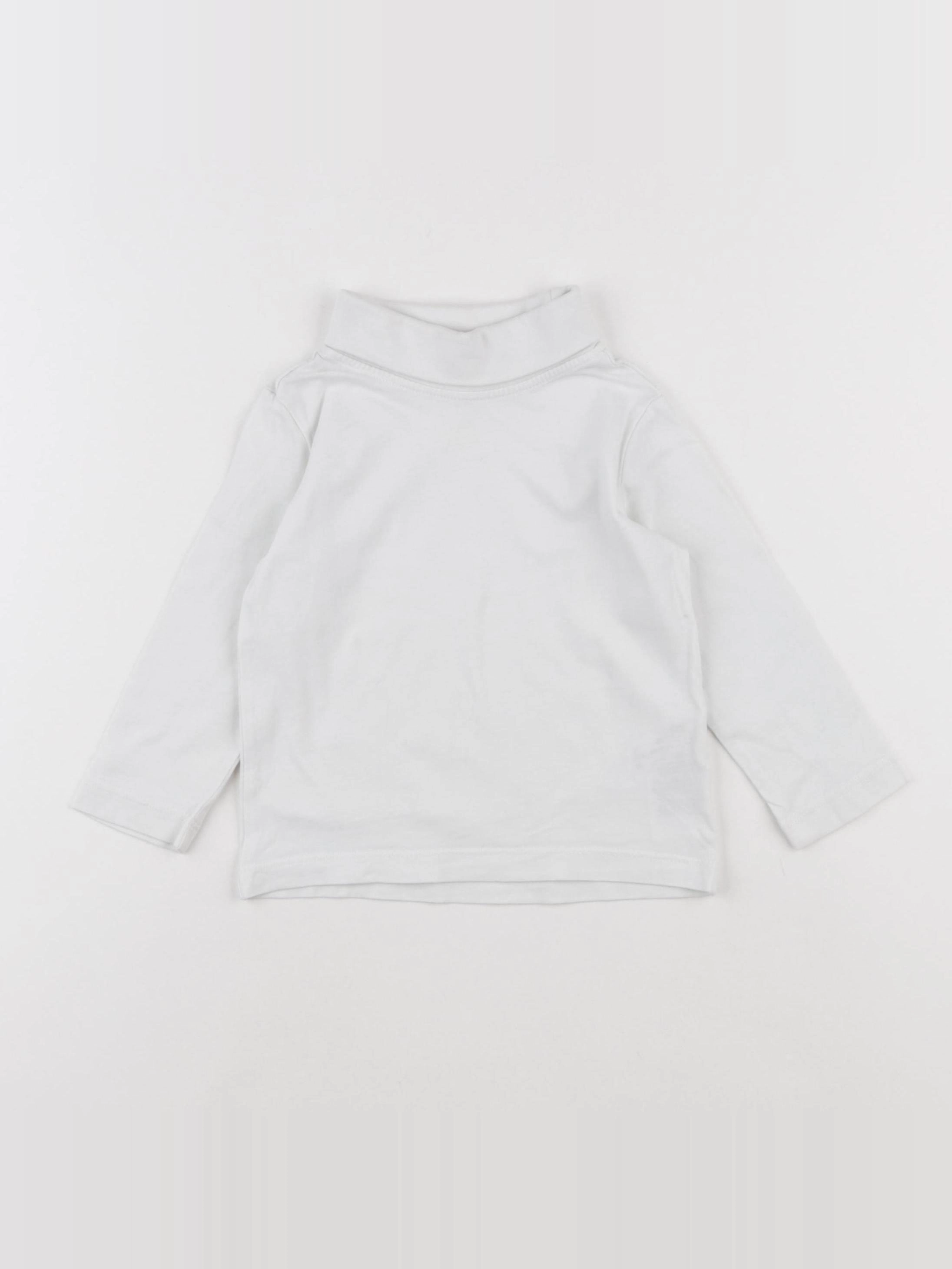 Vertbaudet - sous-pull blanc - 2 ans
