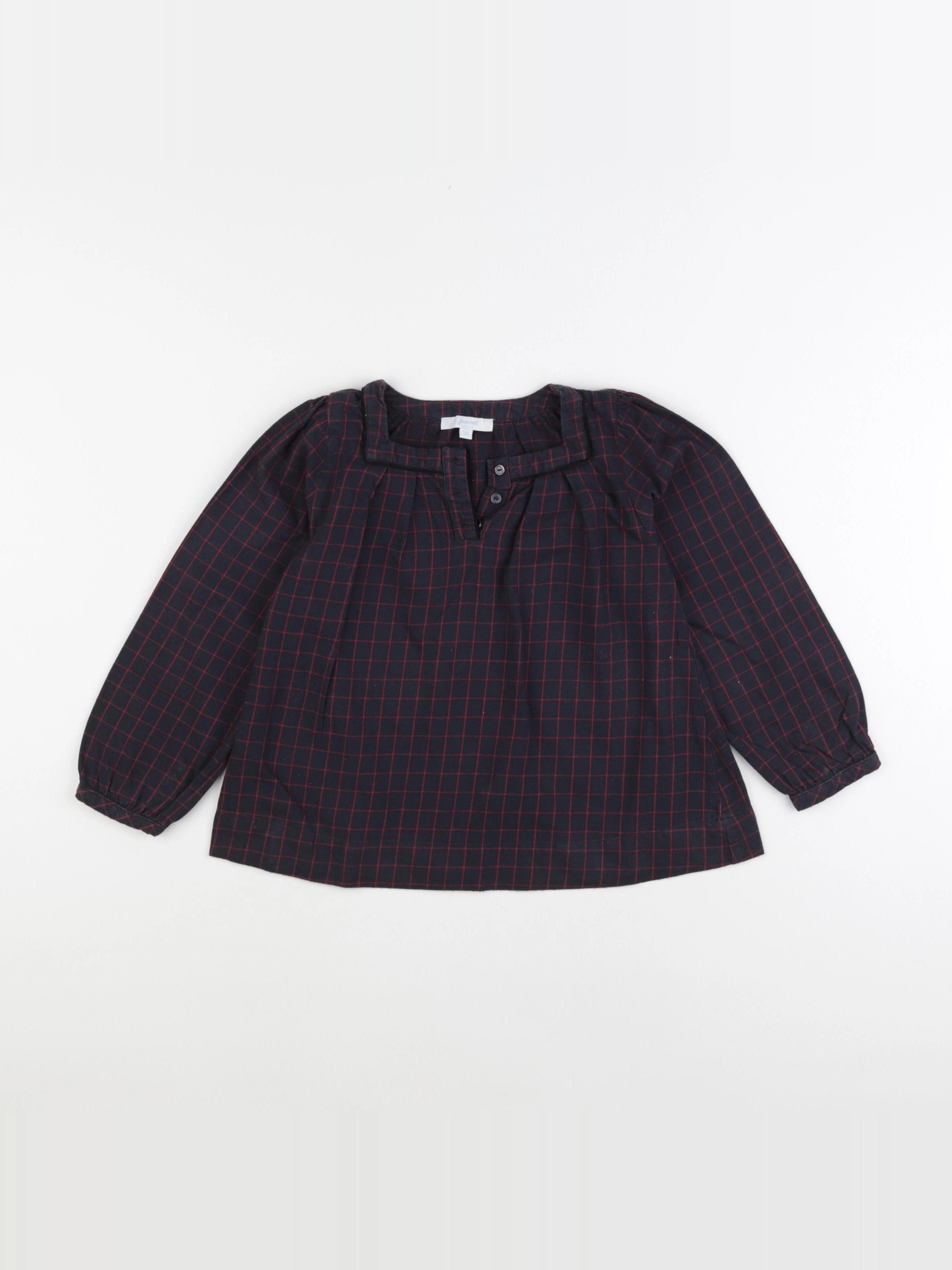 Jacadi - blouse bleu, rouge - 5 ans