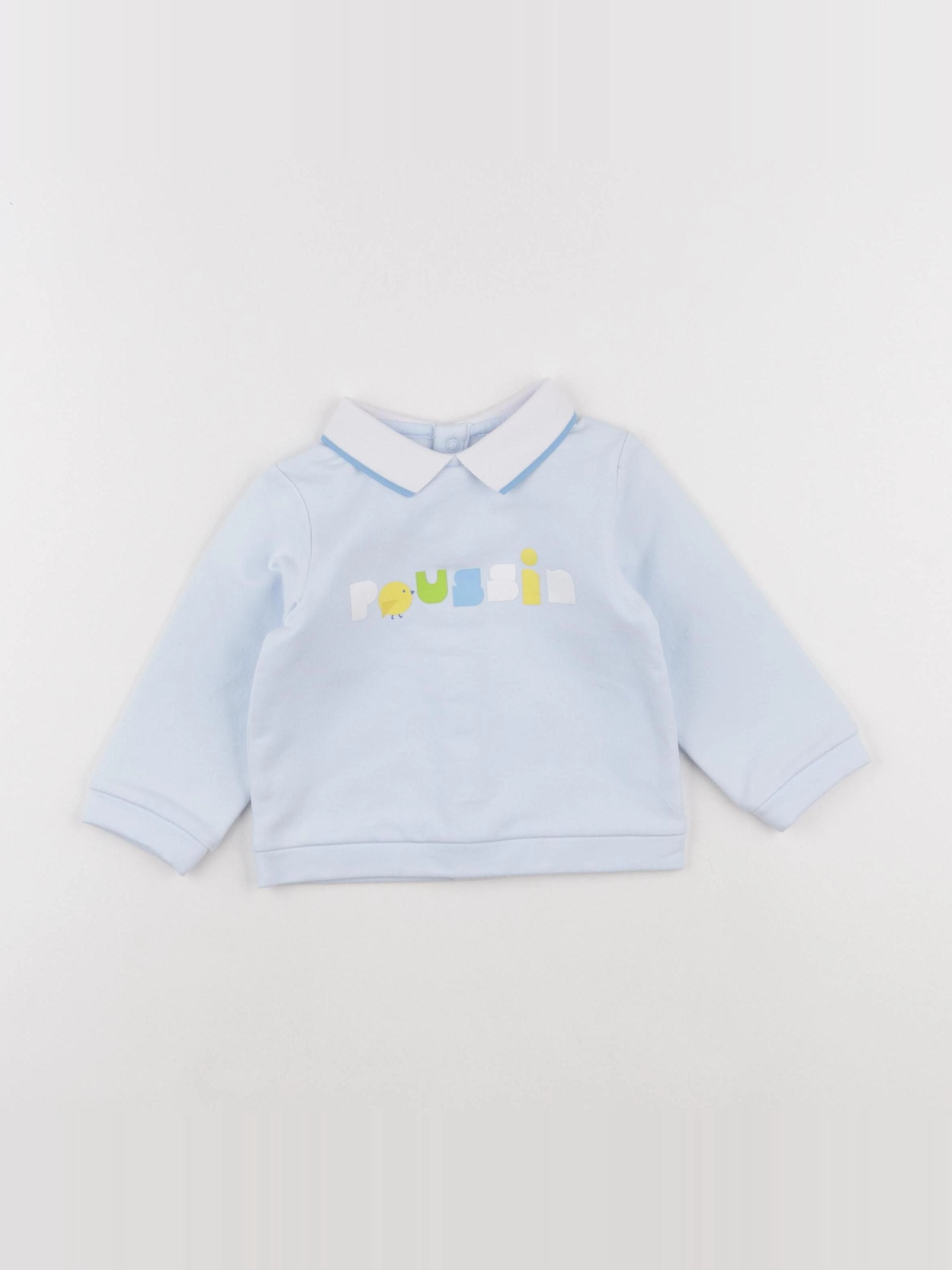 Jacadi - sweat bleu - 12 mois