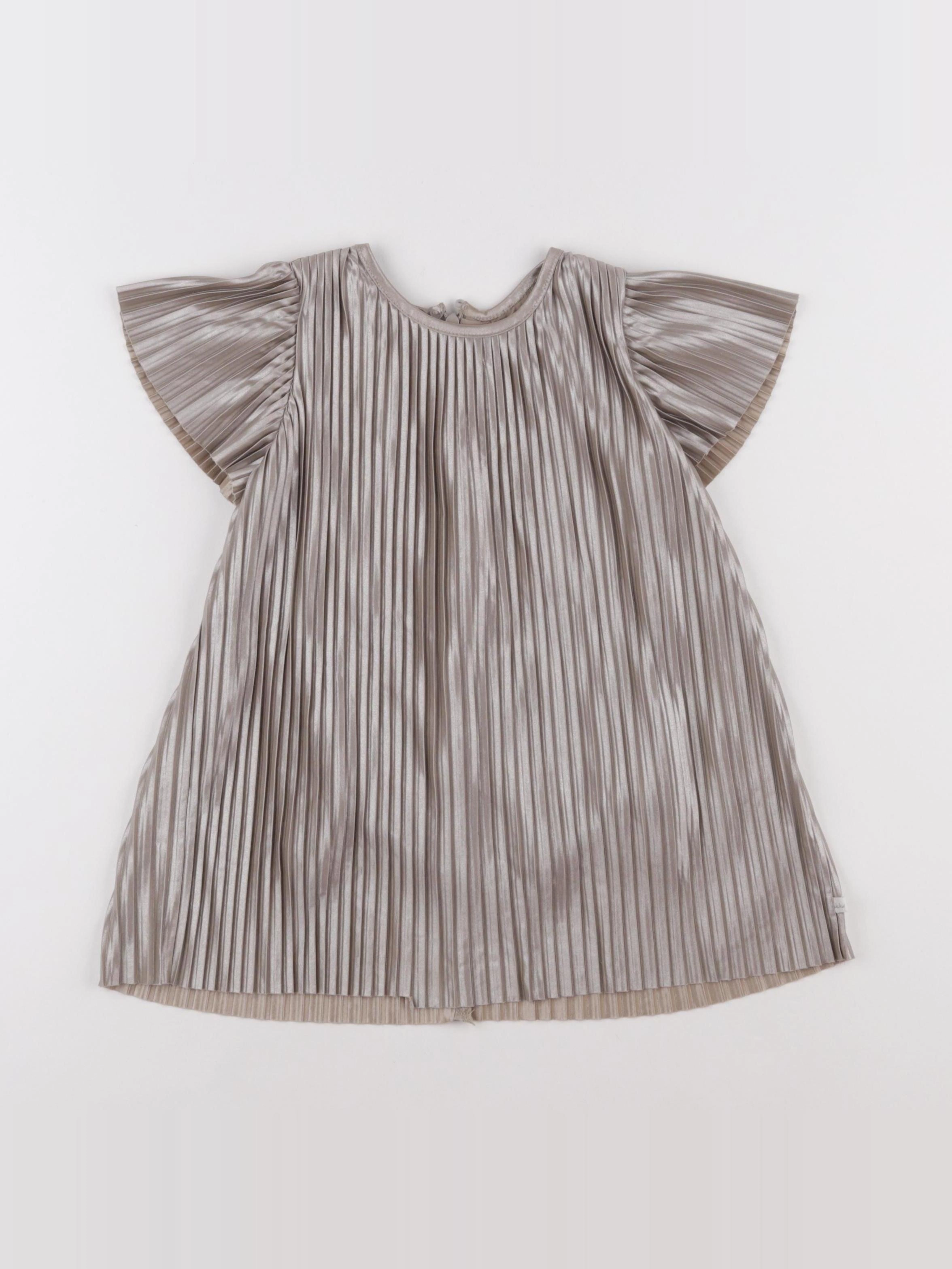 IKKS - robe argent - 2 ans