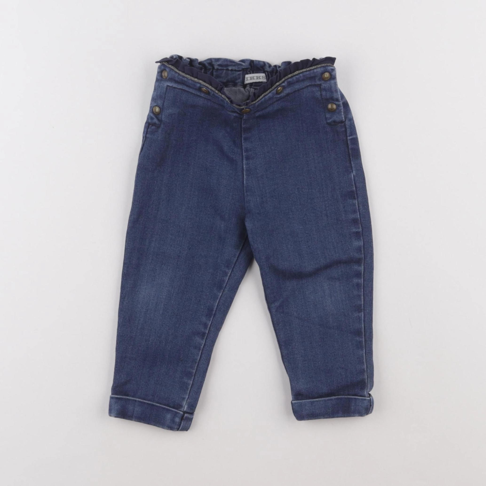 IKKS - pantalon bleu - 12 mois