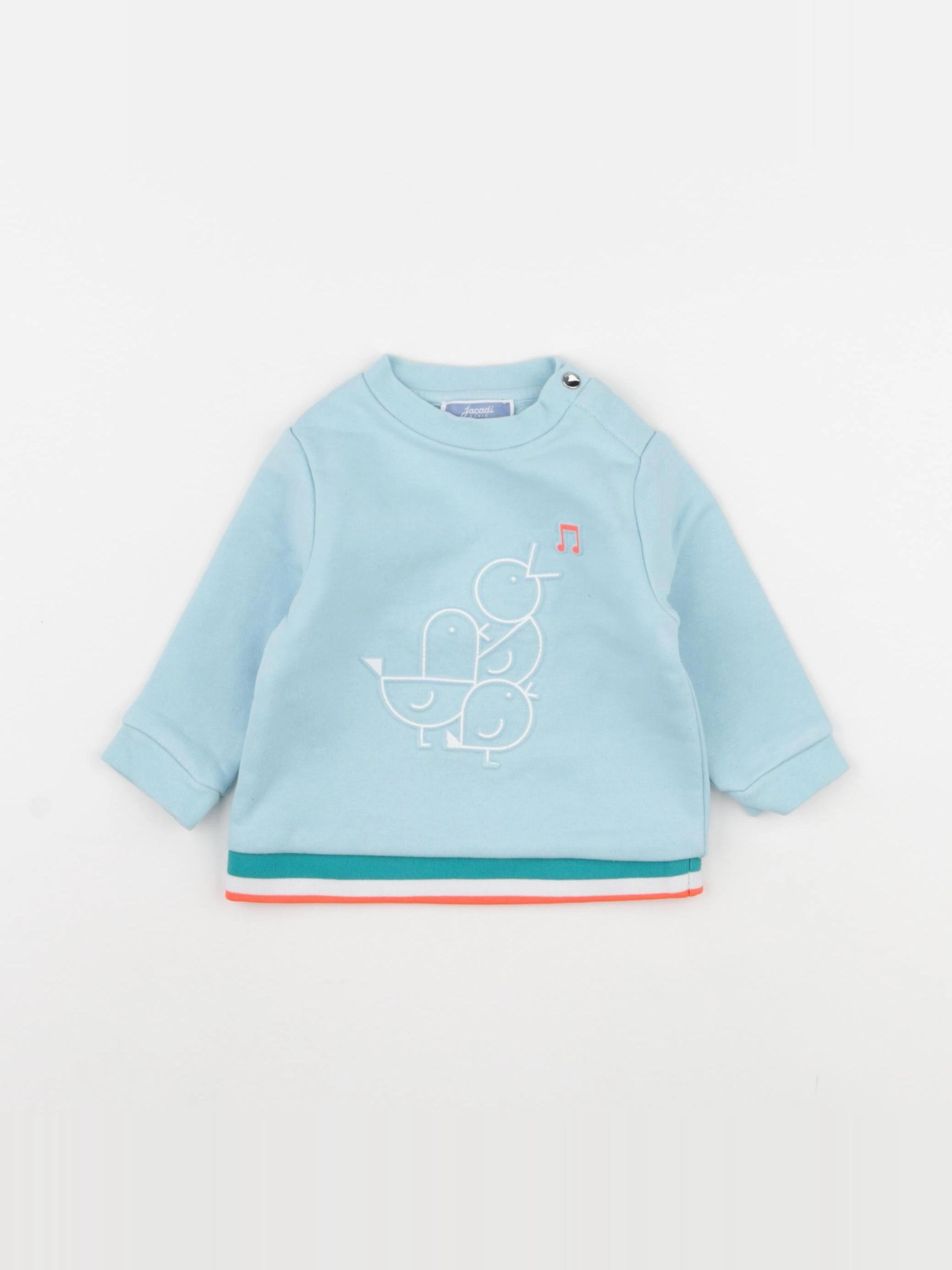 Jacadi - sweat bleu - 6 mois