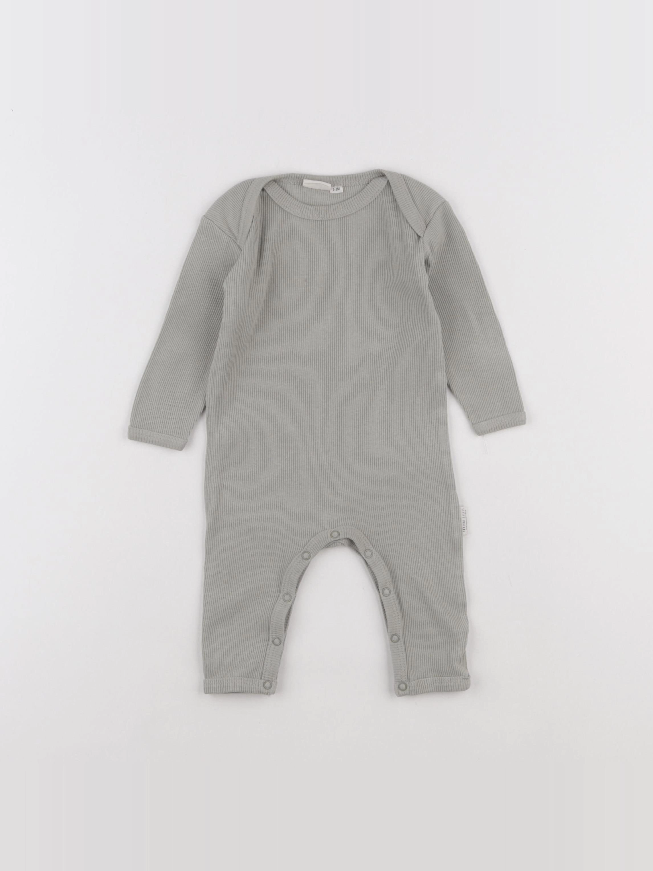 Little Indians - pyjama coton vert - 1/3 mois