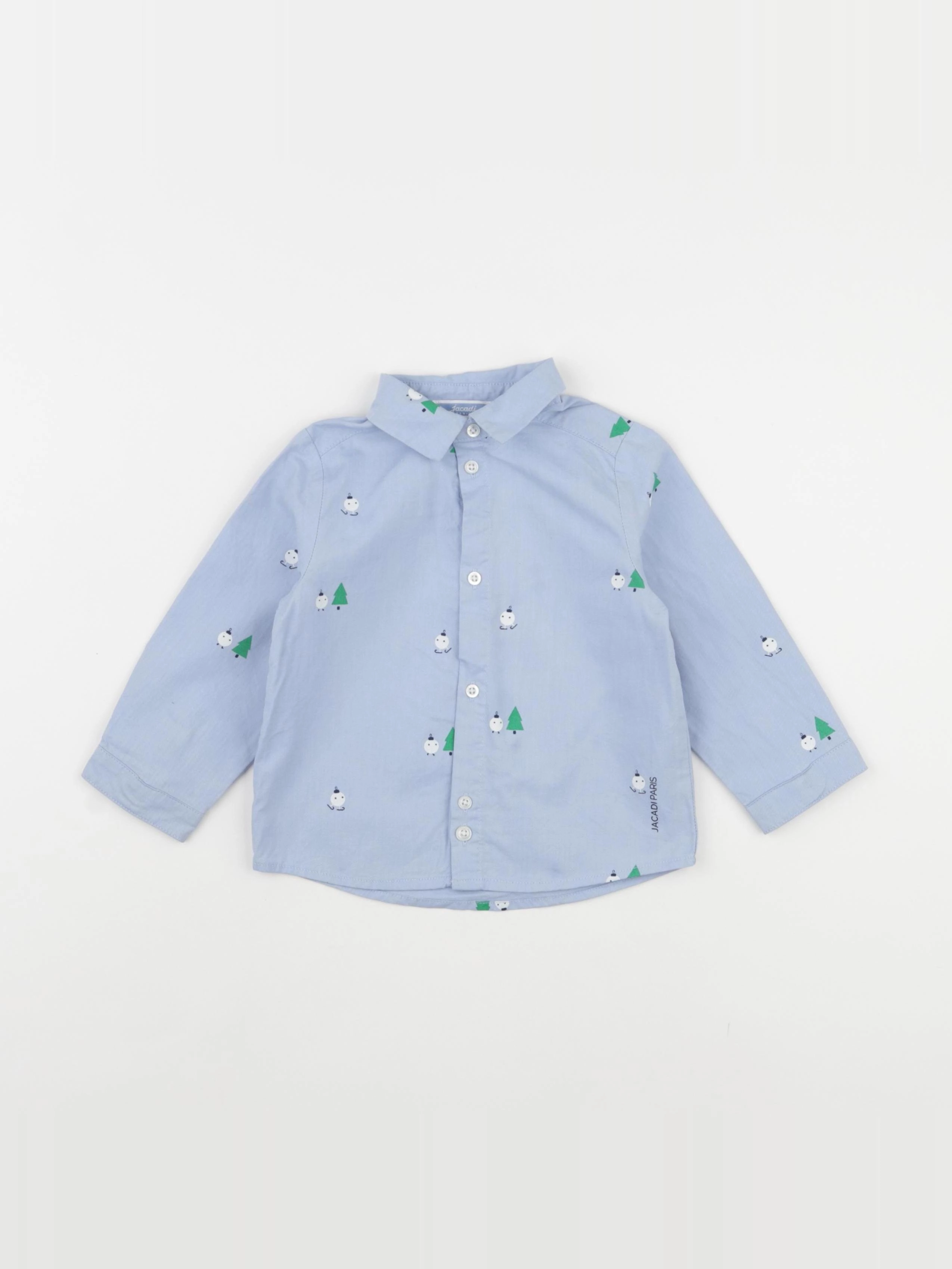 Jacadi - chemise bleu - 18 mois