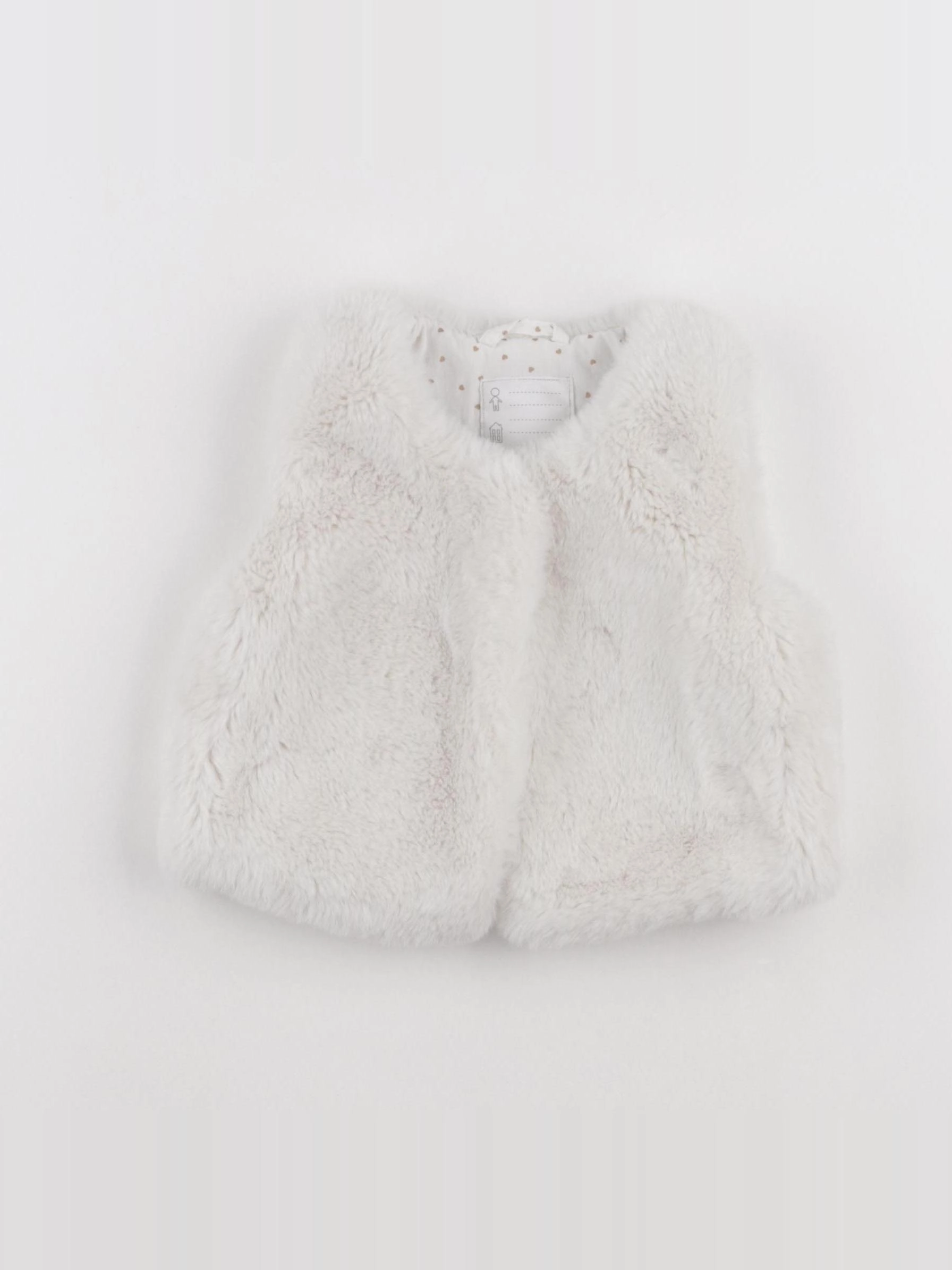 Vertbaudet - gilet blanc - 3 ans