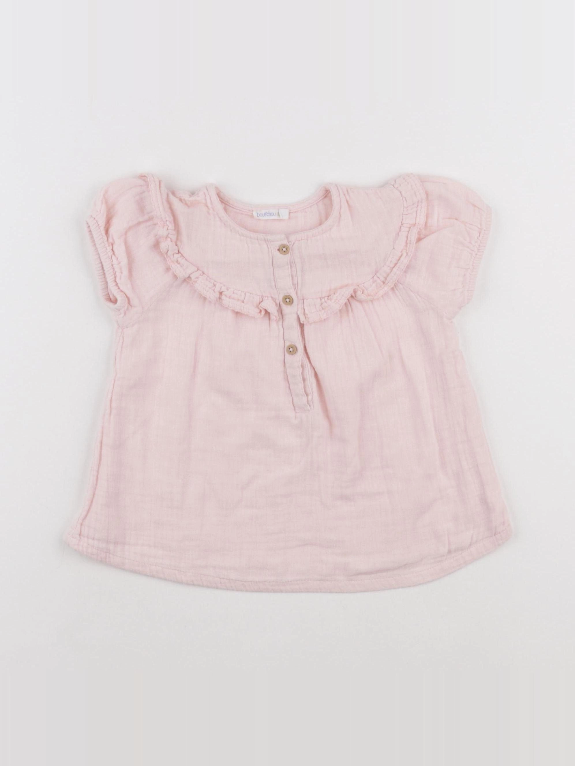 Boutchou - blouse rose - 24 mois