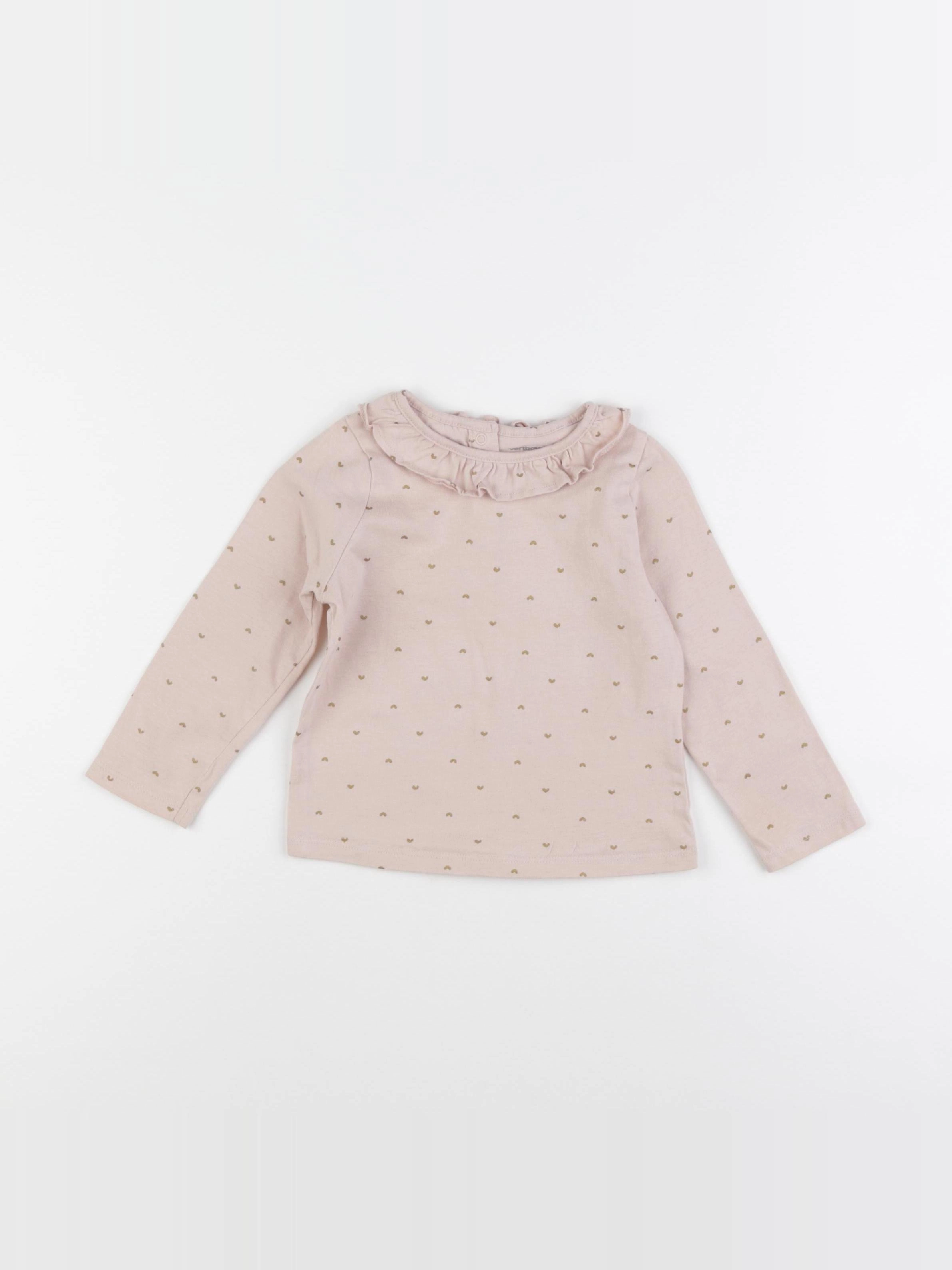 Vertbaudet - tee-shirt rose - 24 mois