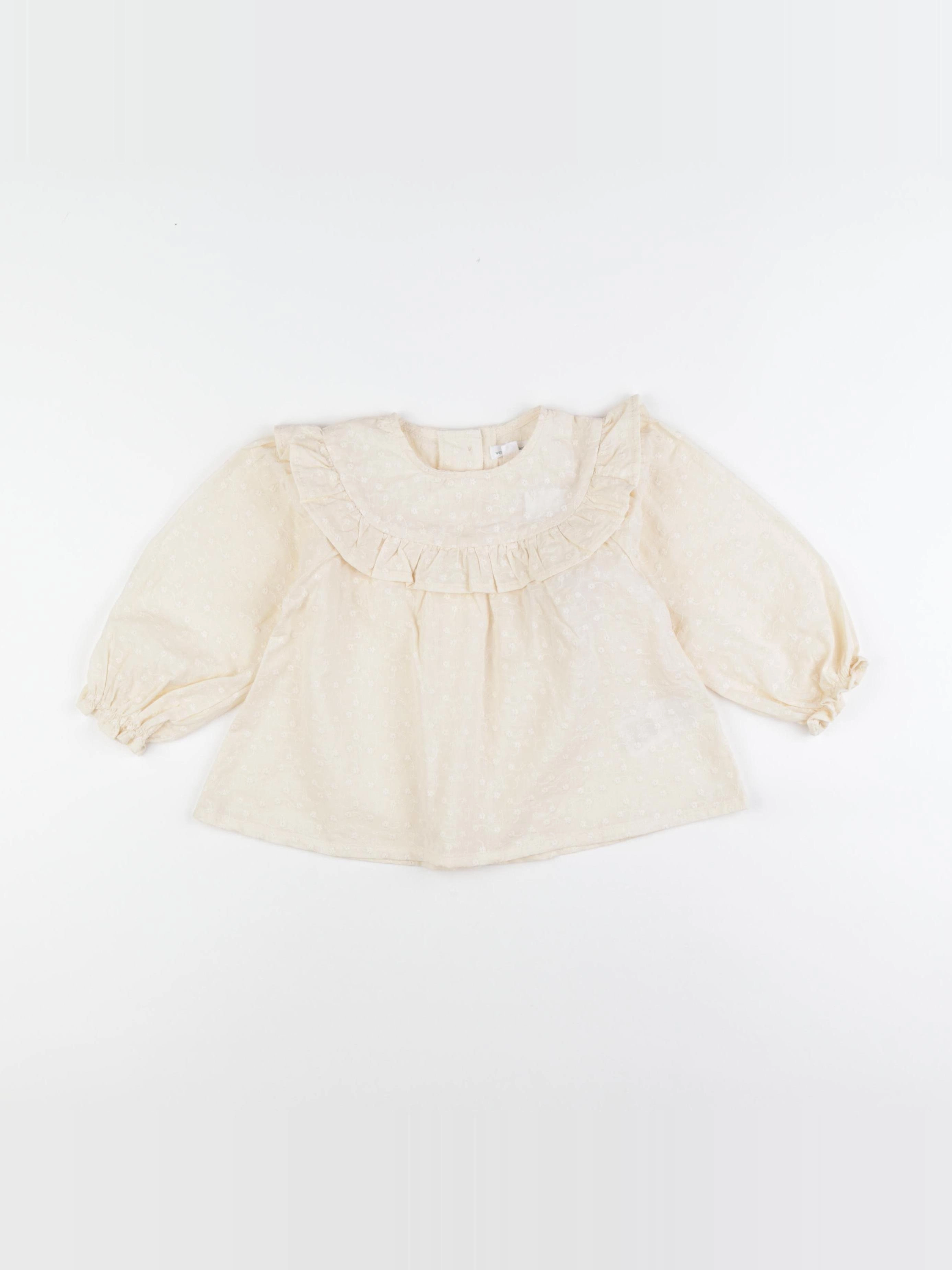 Vertbaudet - blouse jaune - 24 mois
