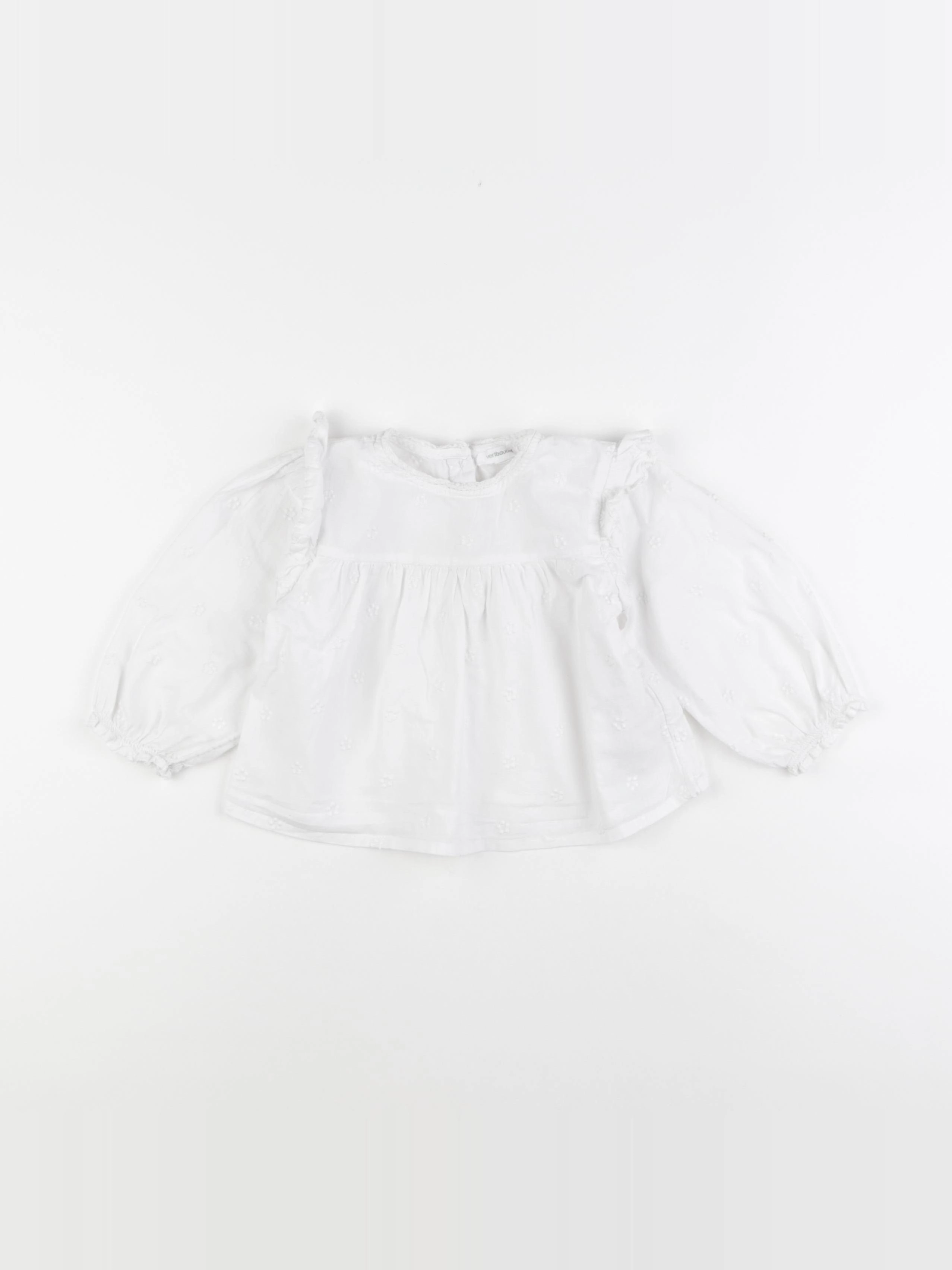 Vertbaudet - blouse blanc - 18 mois
