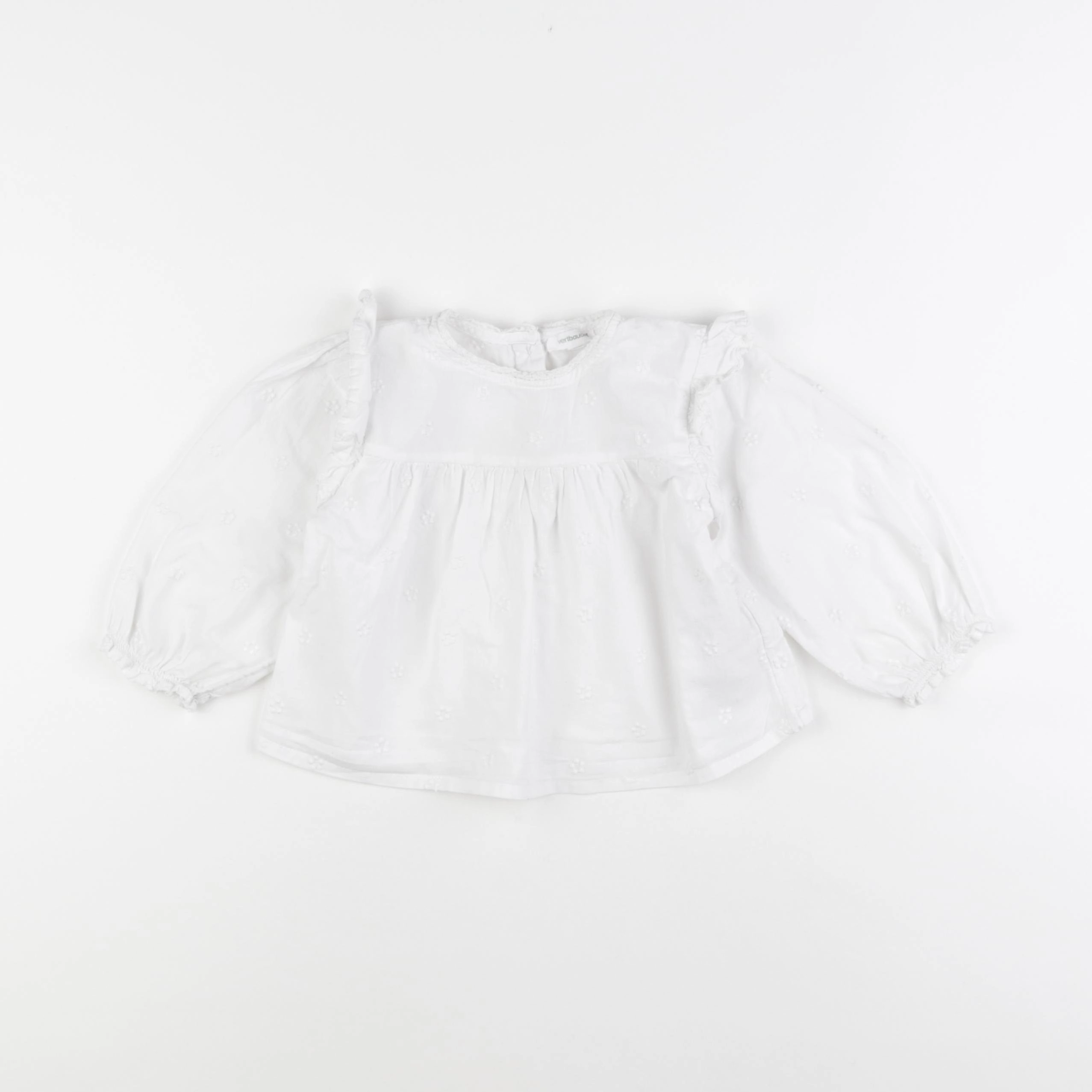 Vertbaudet - blouse blanc - 18 mois