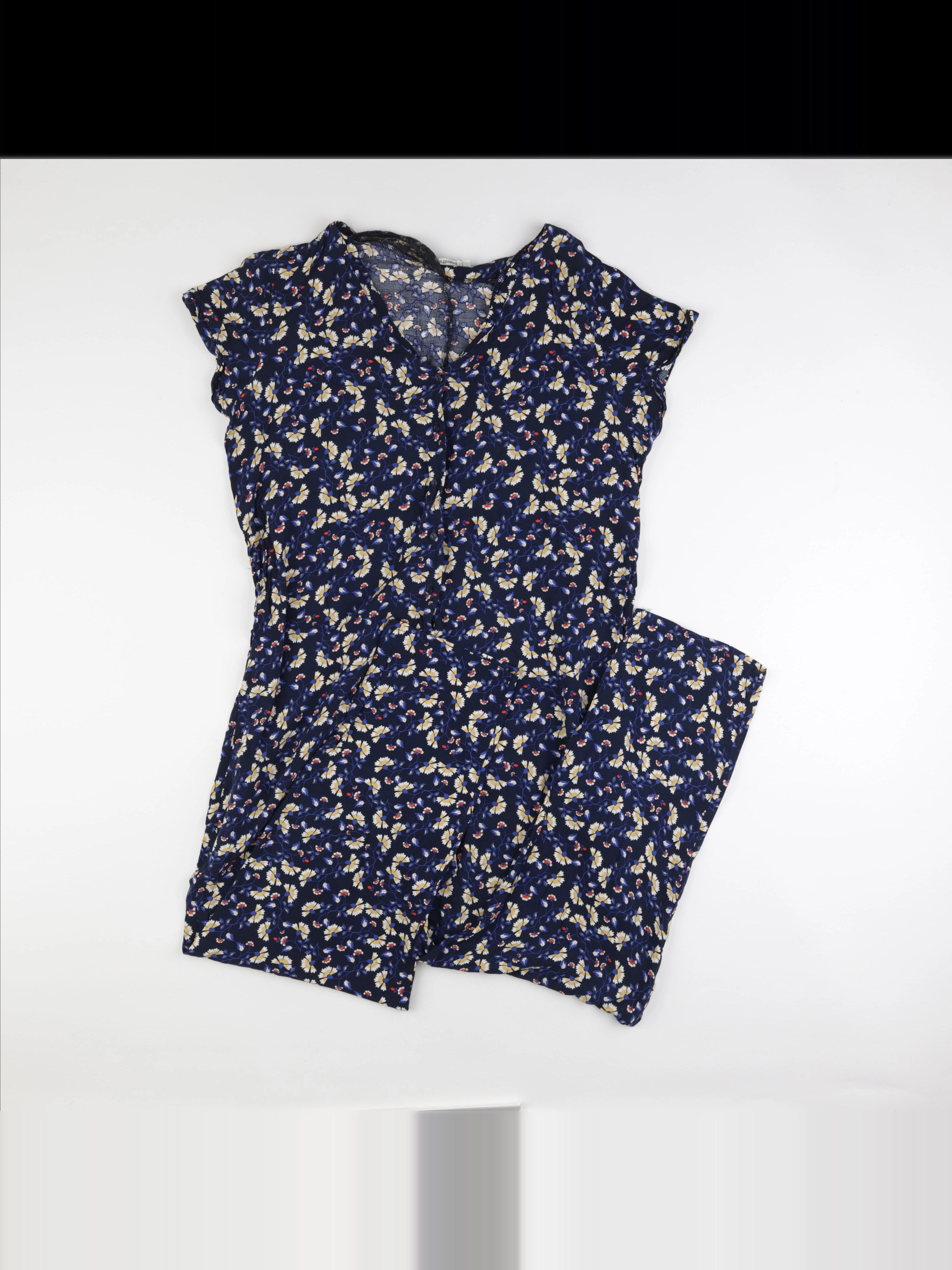 Vertbaudet - combinaison grossesse bleu, jaune - 42