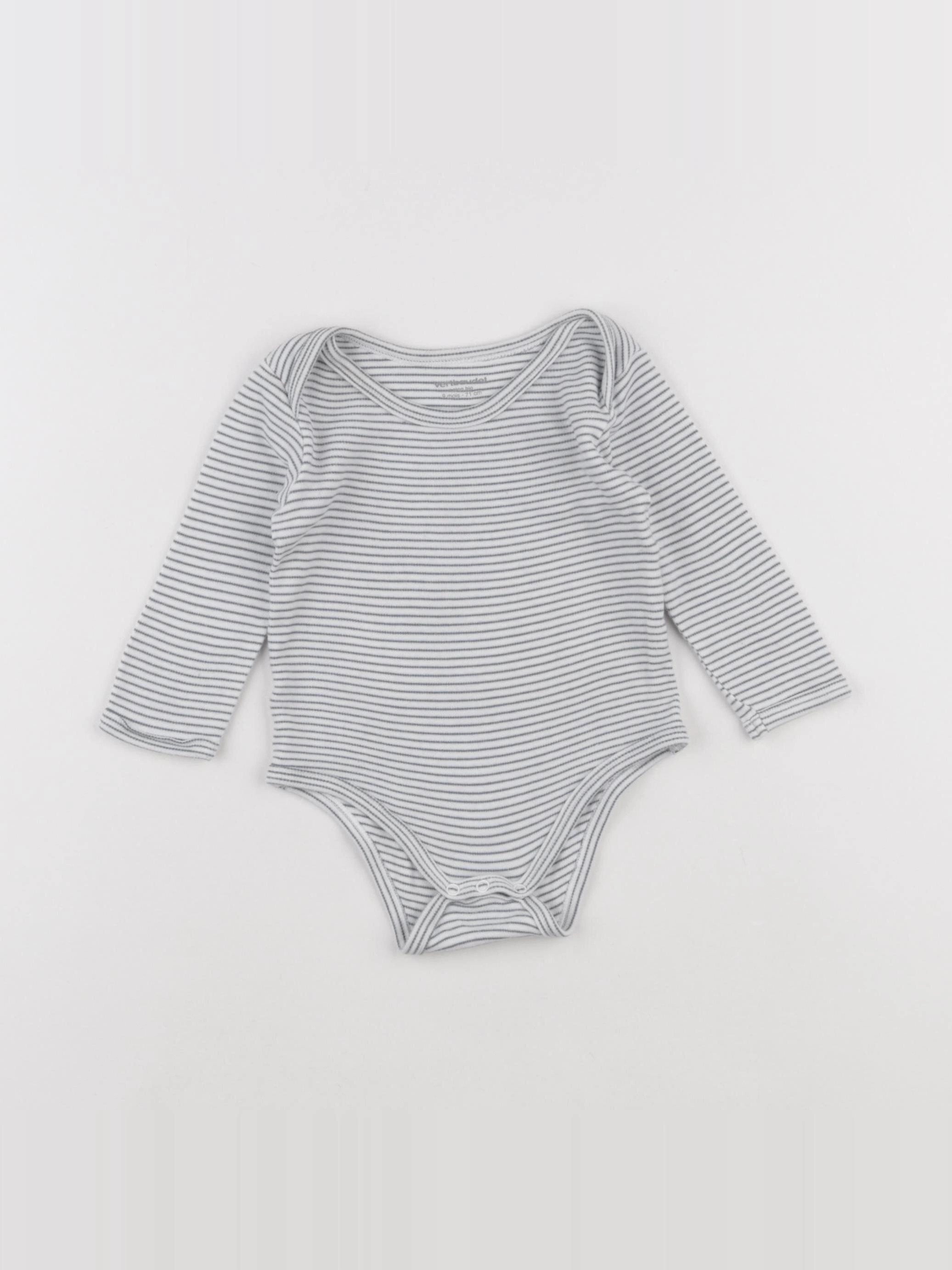Vertbaudet - body bleu - 9 mois
