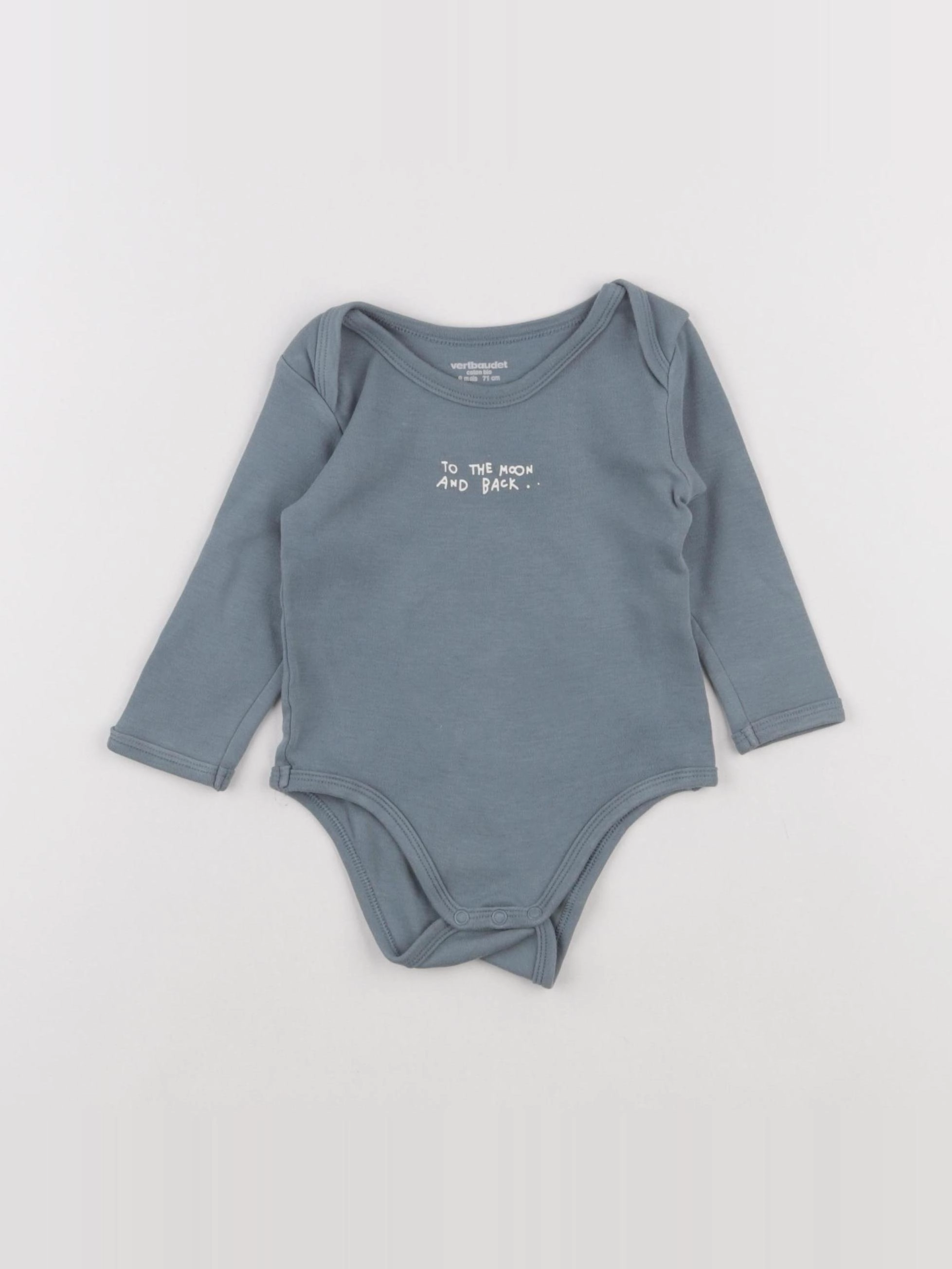 Vertbaudet - body bleu - 9 mois