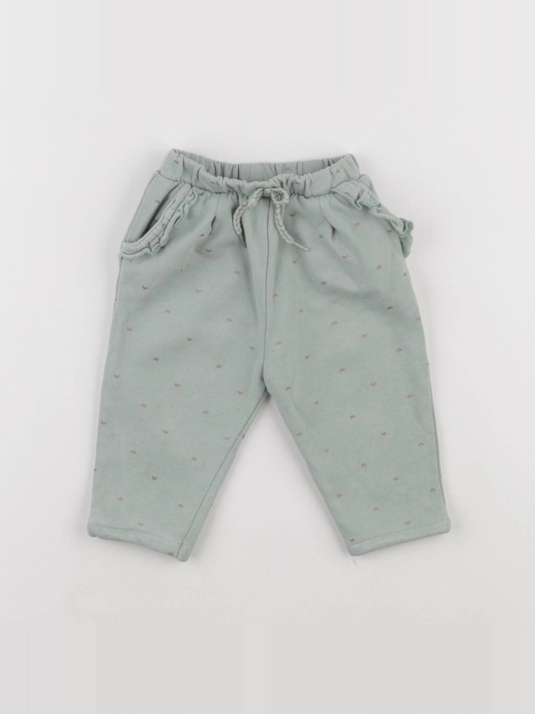 Vertbaudet - pantalon bleu - 9 mois