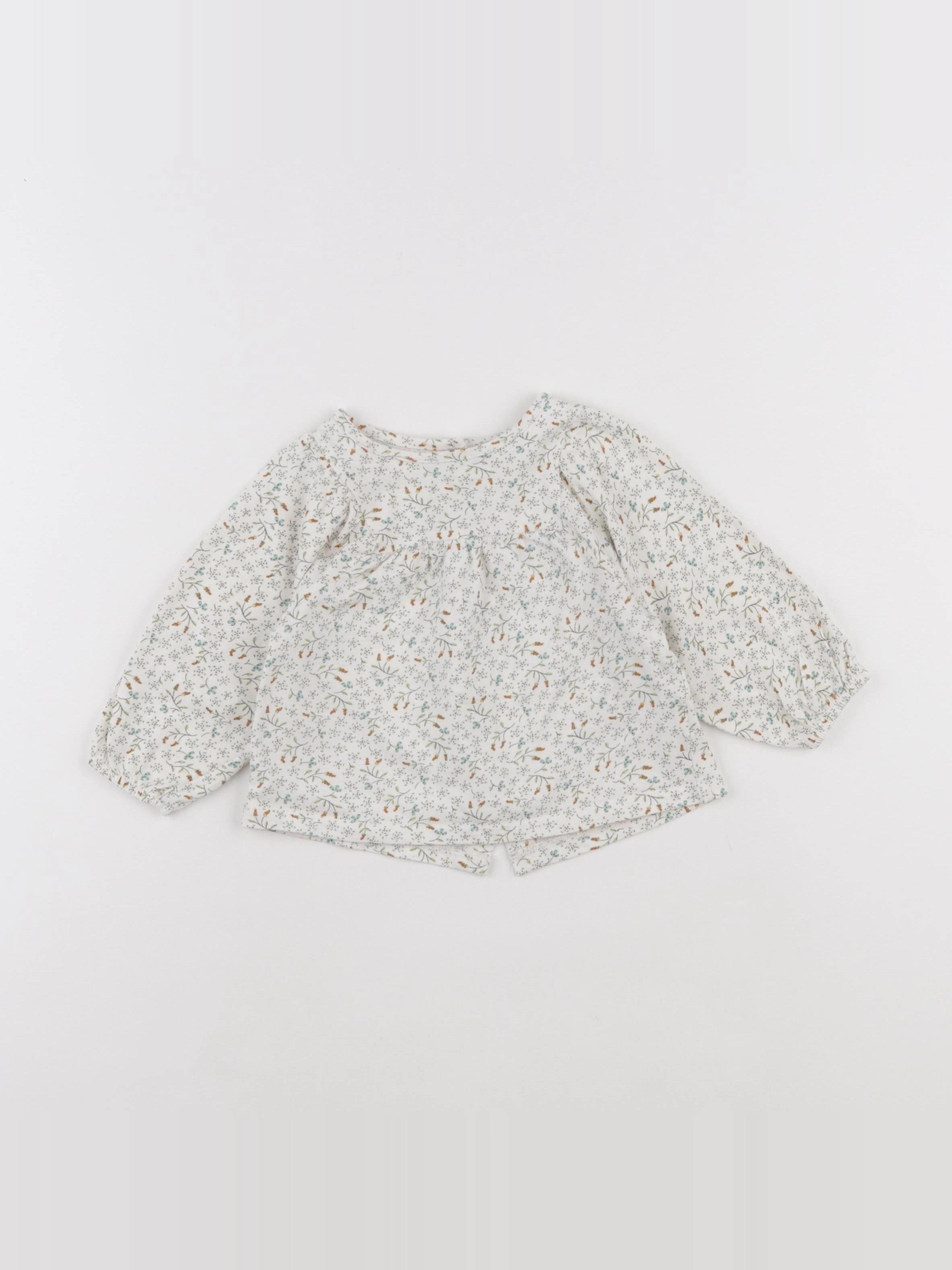 Vertbaudet - tee-shirt beige - 9 mois