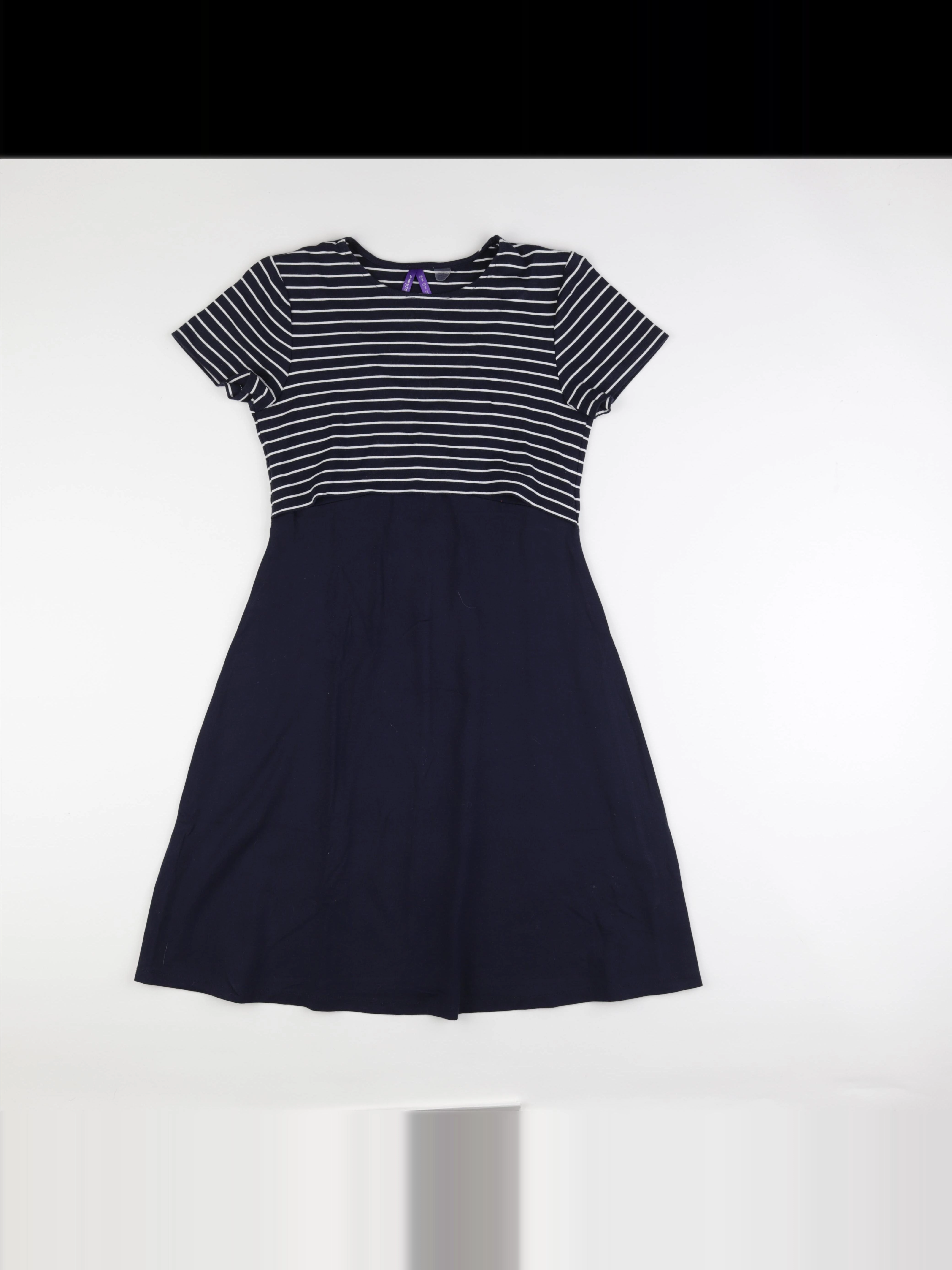 Seraphine - robe grossesse, allaitement bleu, blanc - 38