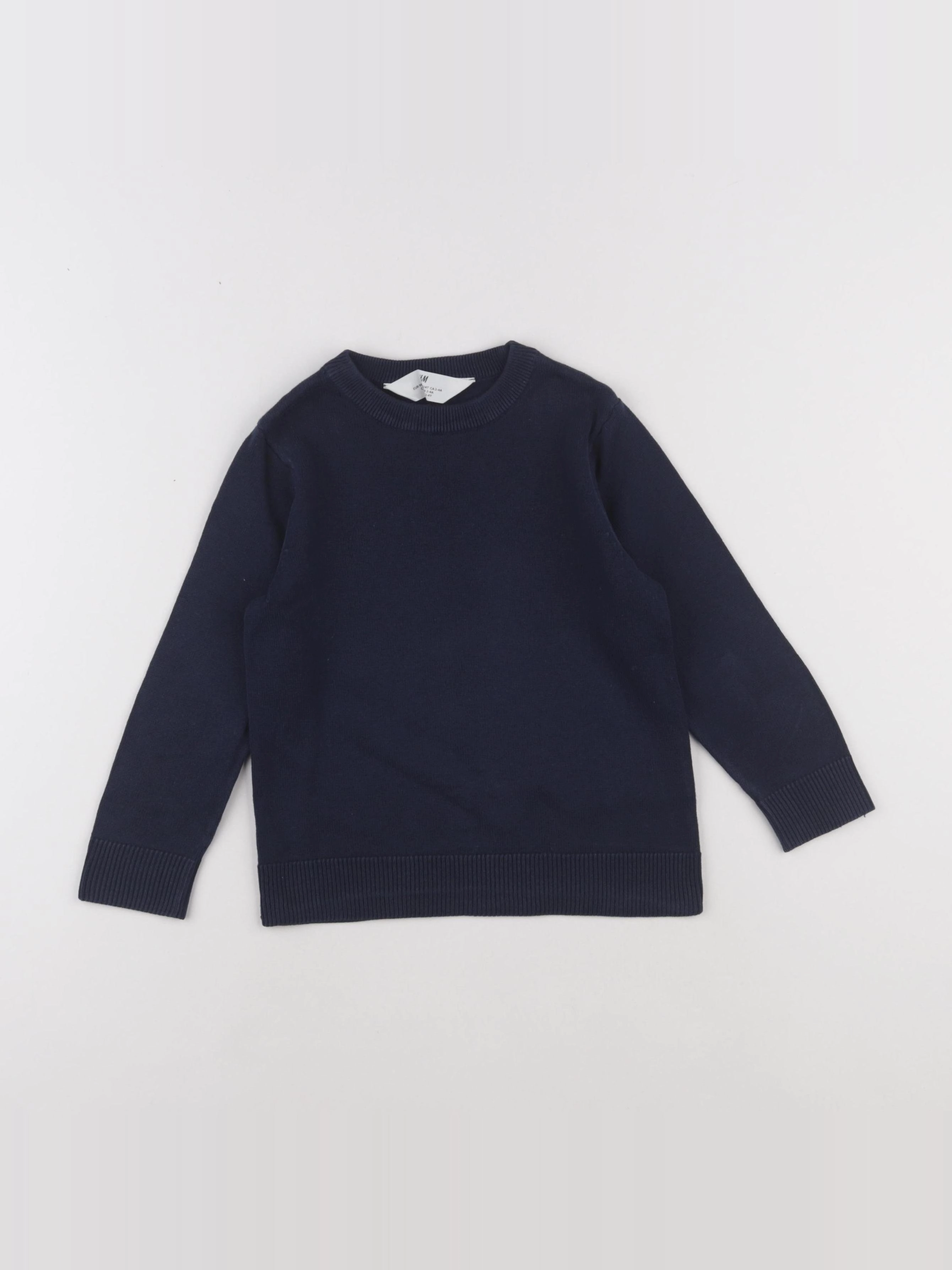 H&M - pull bleu - 2/4 ans
