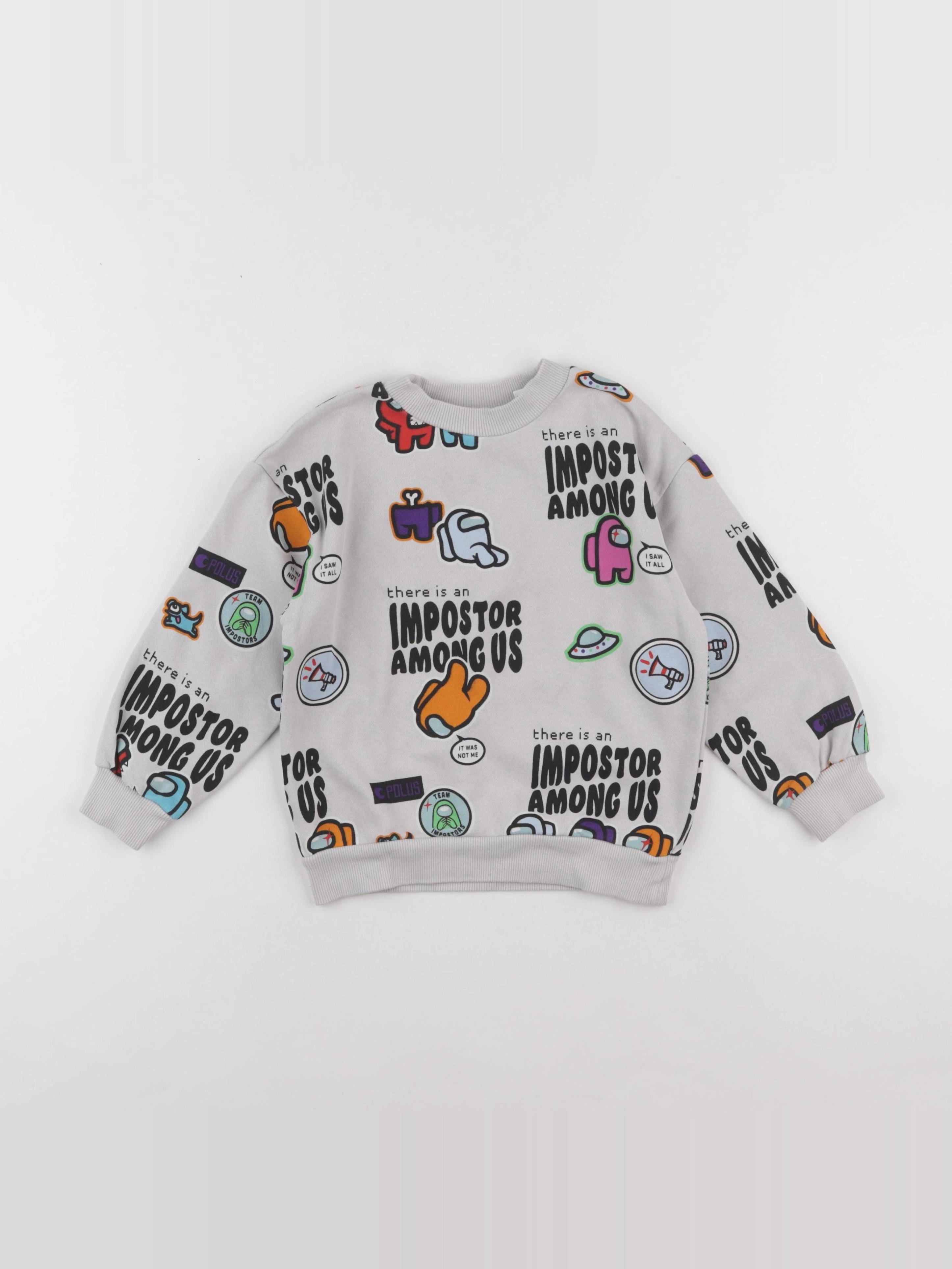 H&M - sweat gris - 2/5 ans