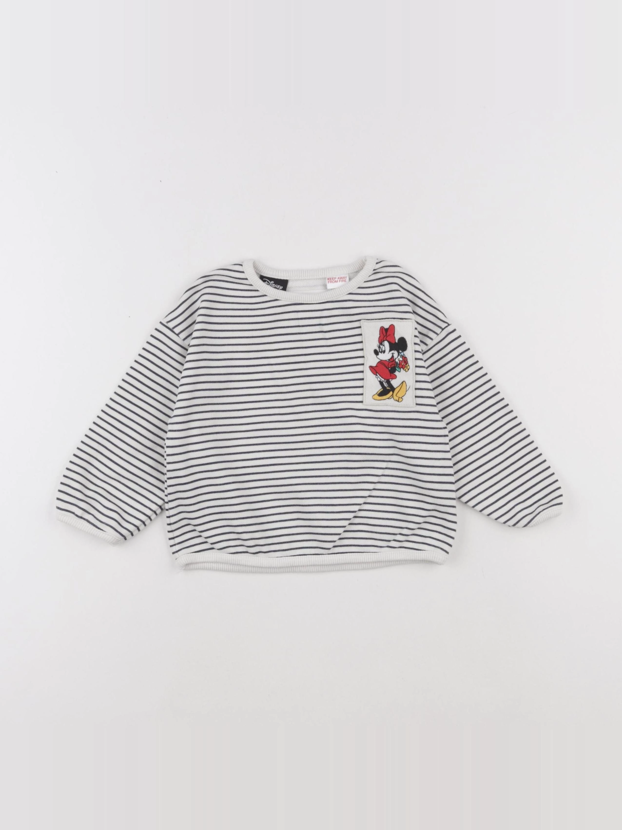 Zara - sweat gris - 18 mois