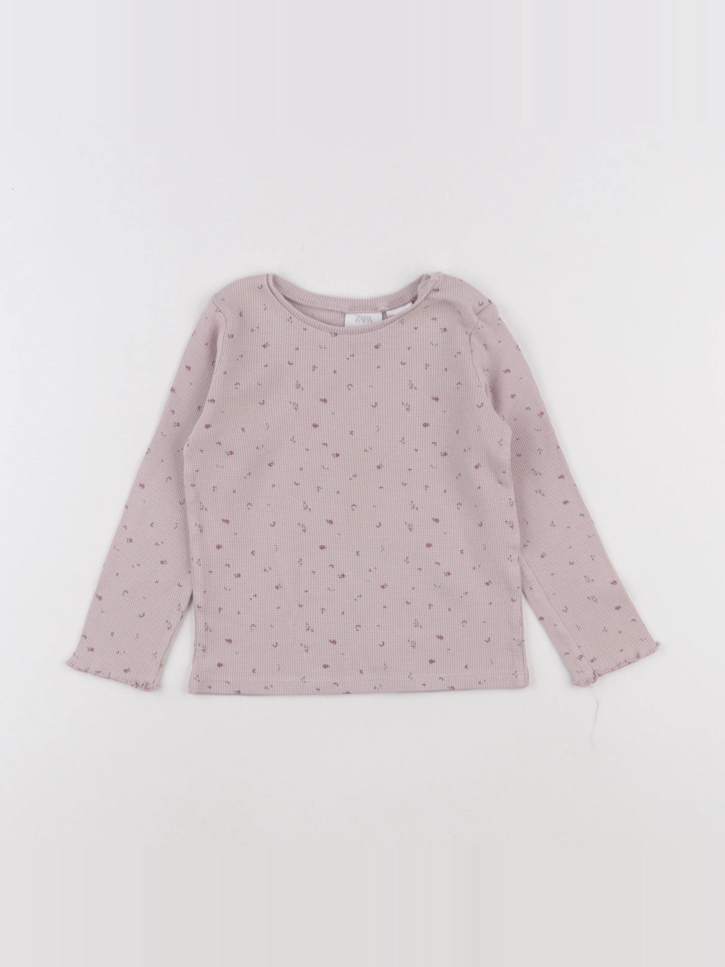 Zara - tee-shirt rose - 2/3 ans