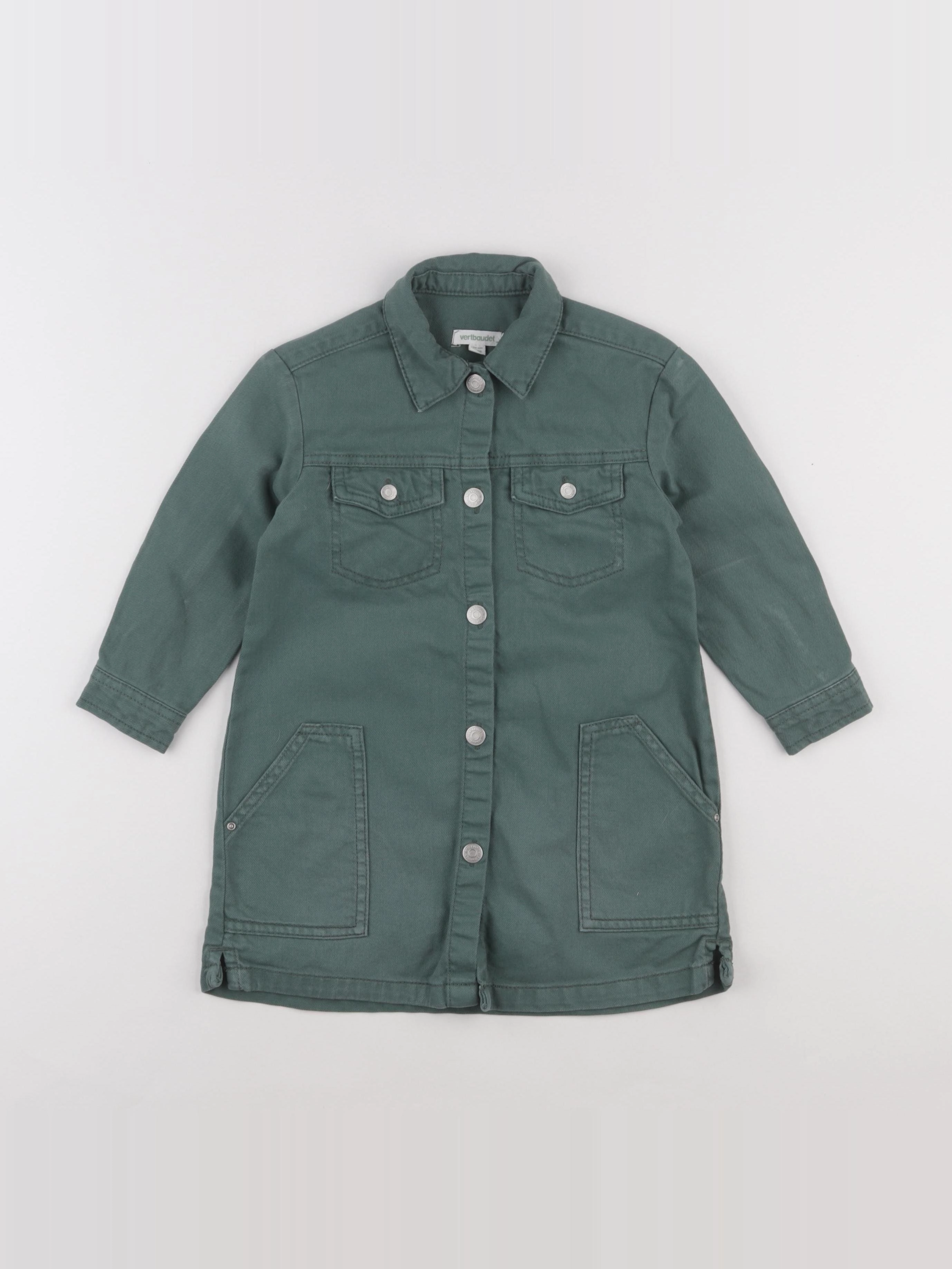 Vertbaudet - robe vert - 4 ans
