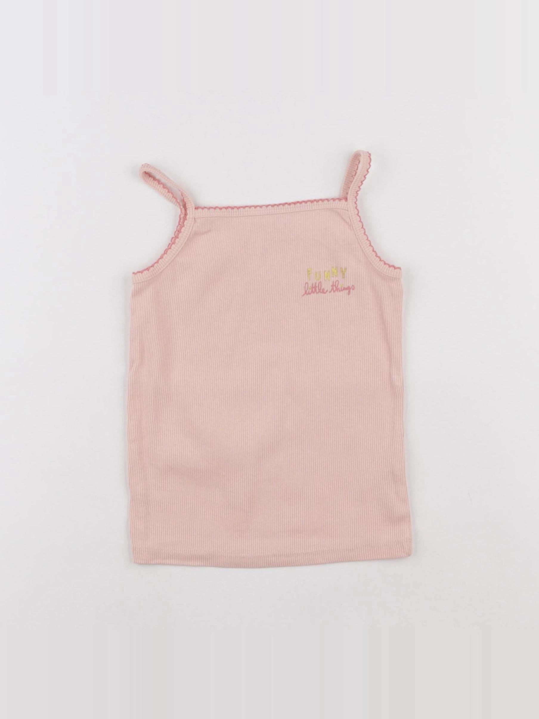 Vertbaudet - maillot de corps rose - 3 ans