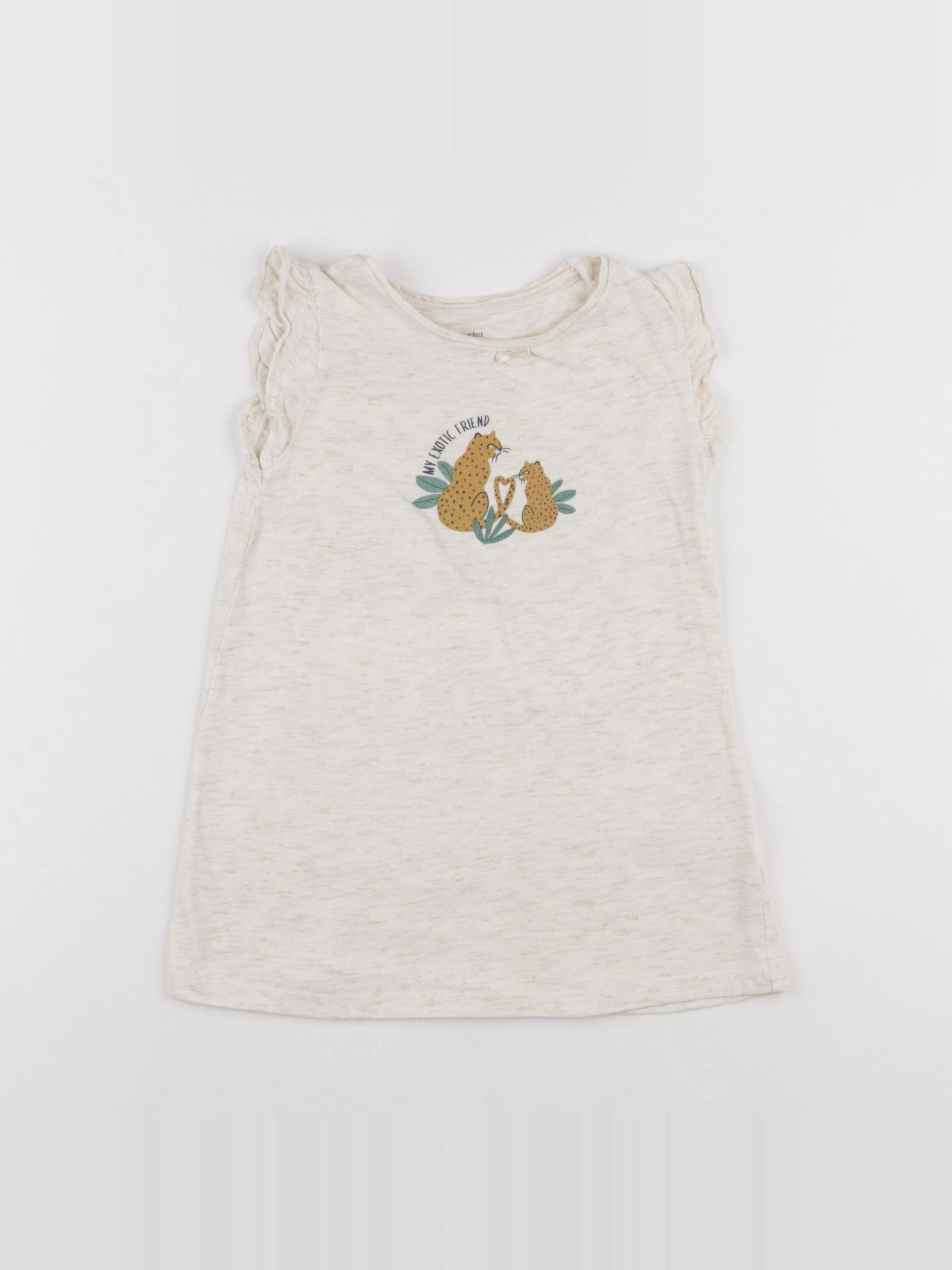 Vertbaudet - robe beige - 3 ans