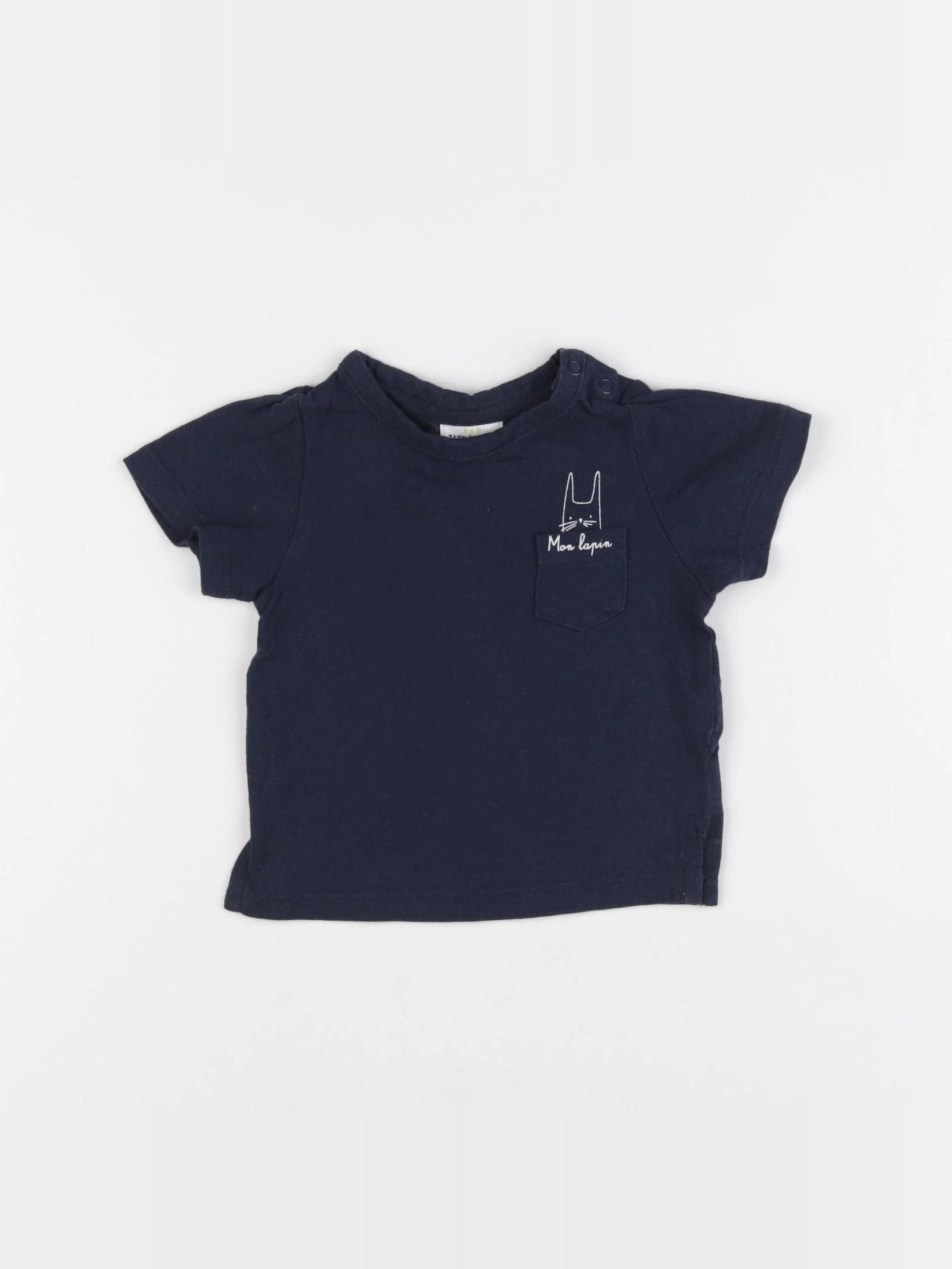 Tape à l'oeil - tee-shirt bleu - 3 mois