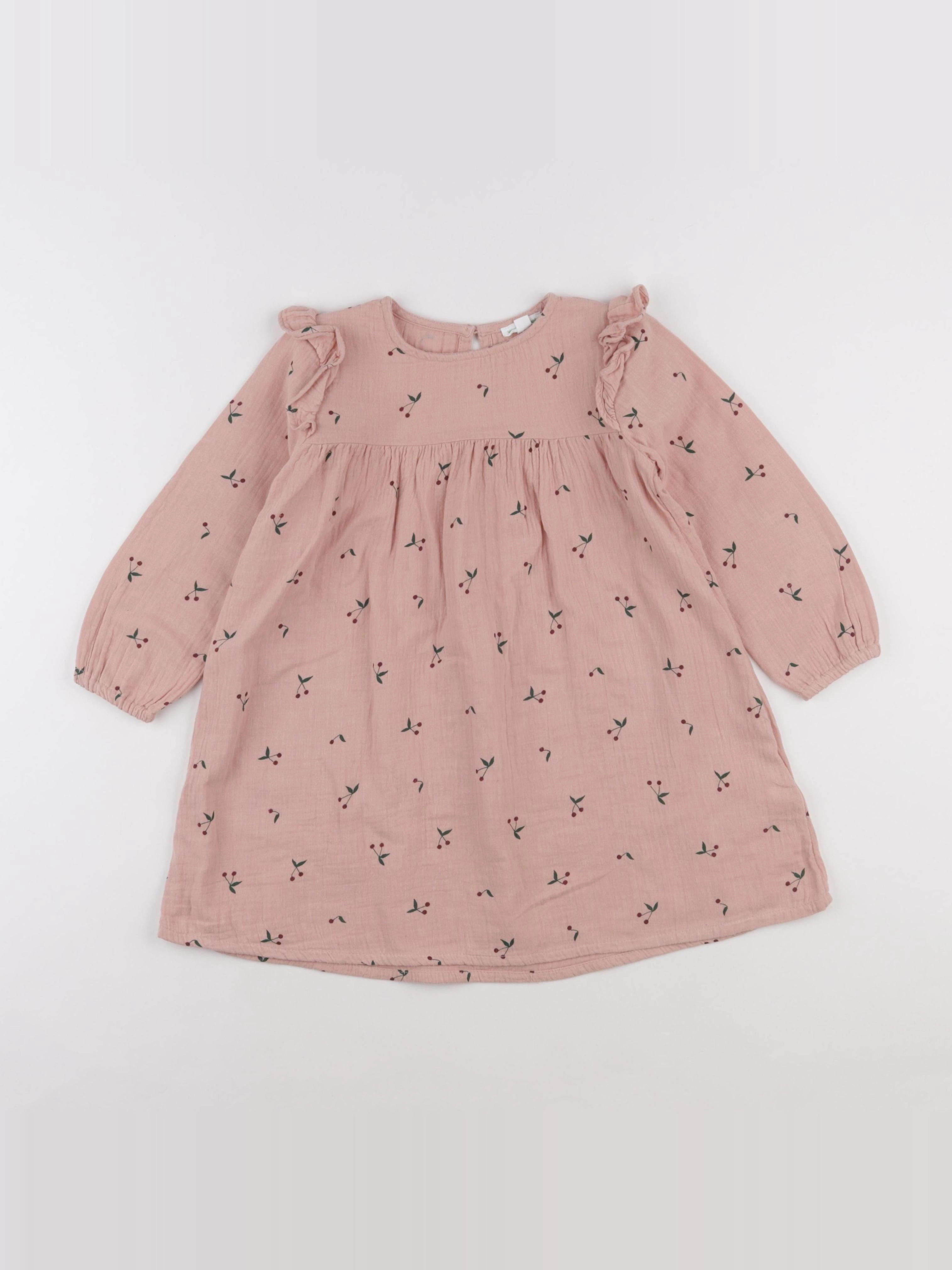 Vertbaudet - robe rose - 4 ans