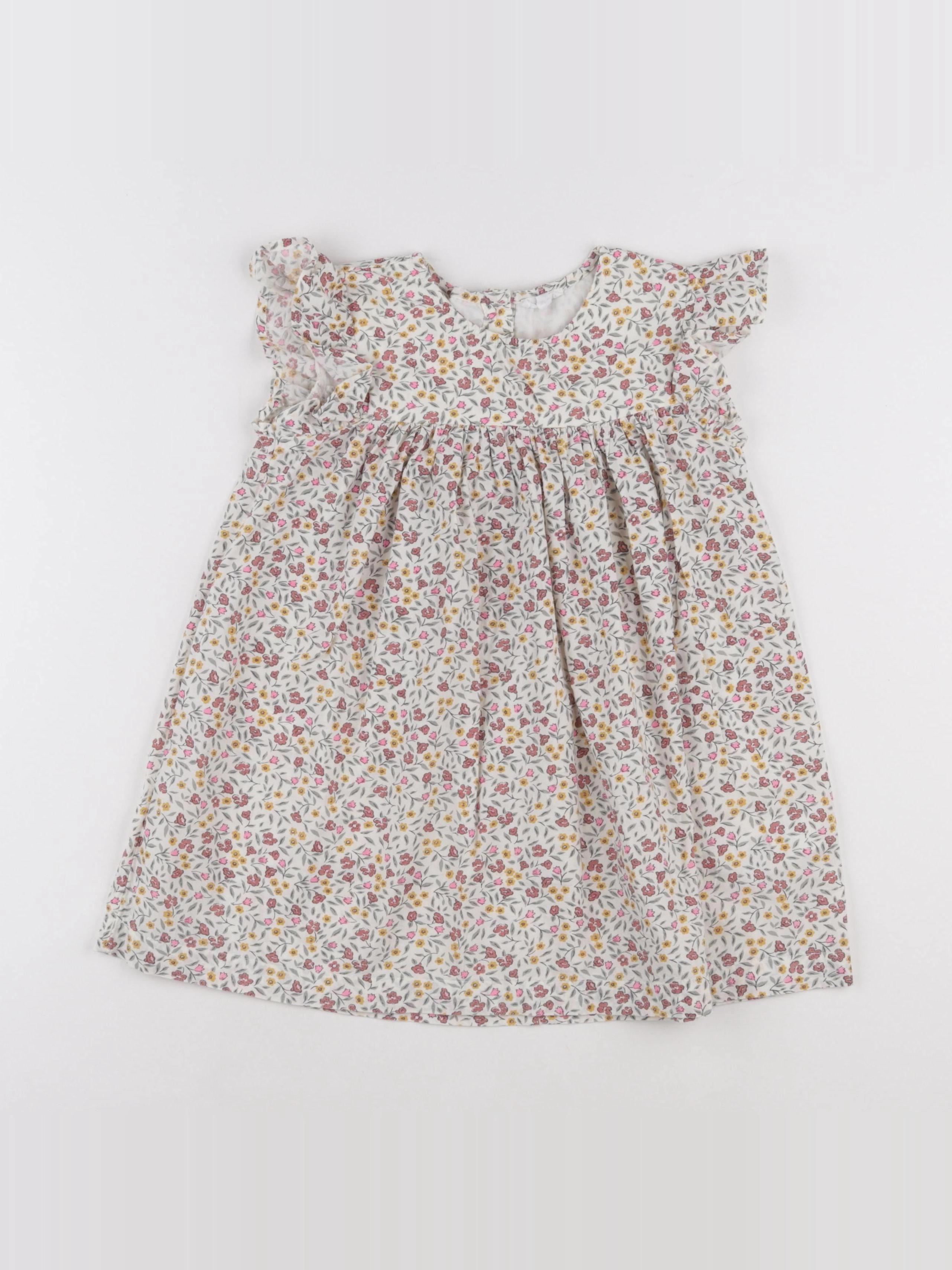 Vertbaudet - robe multicolore - 4 ans