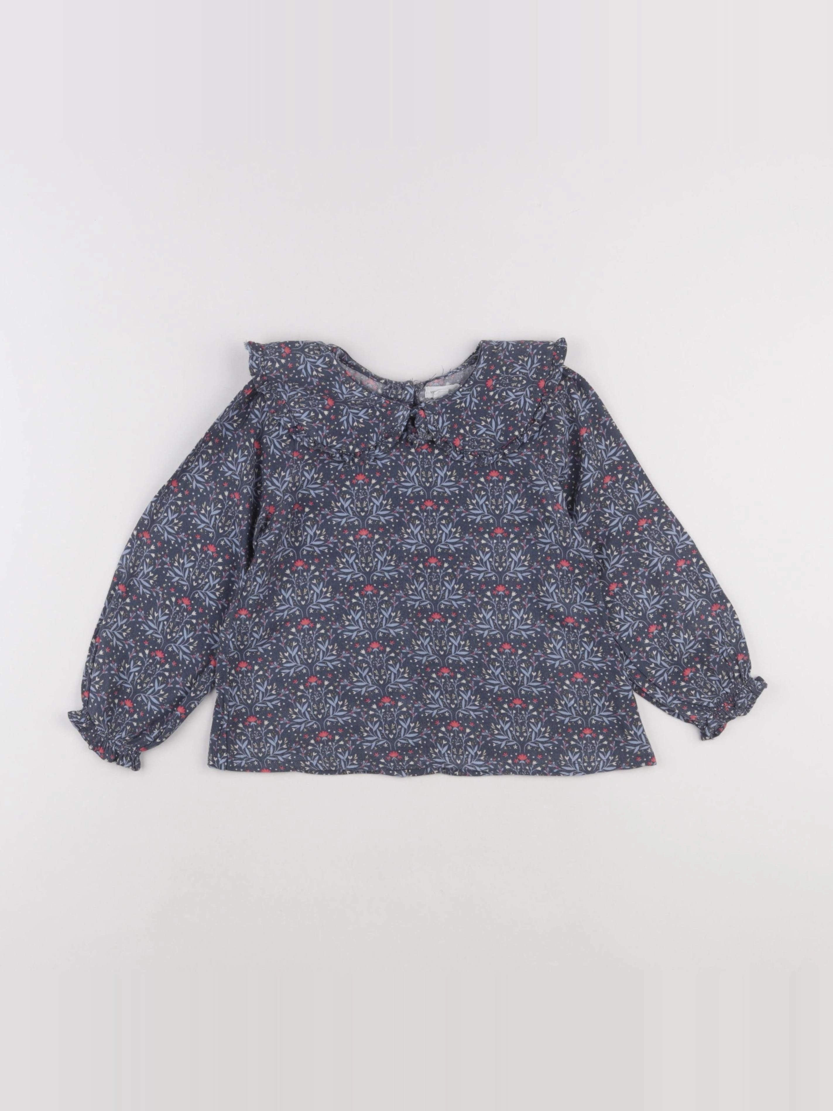 Vertbaudet - blouse bleu - 36 mois