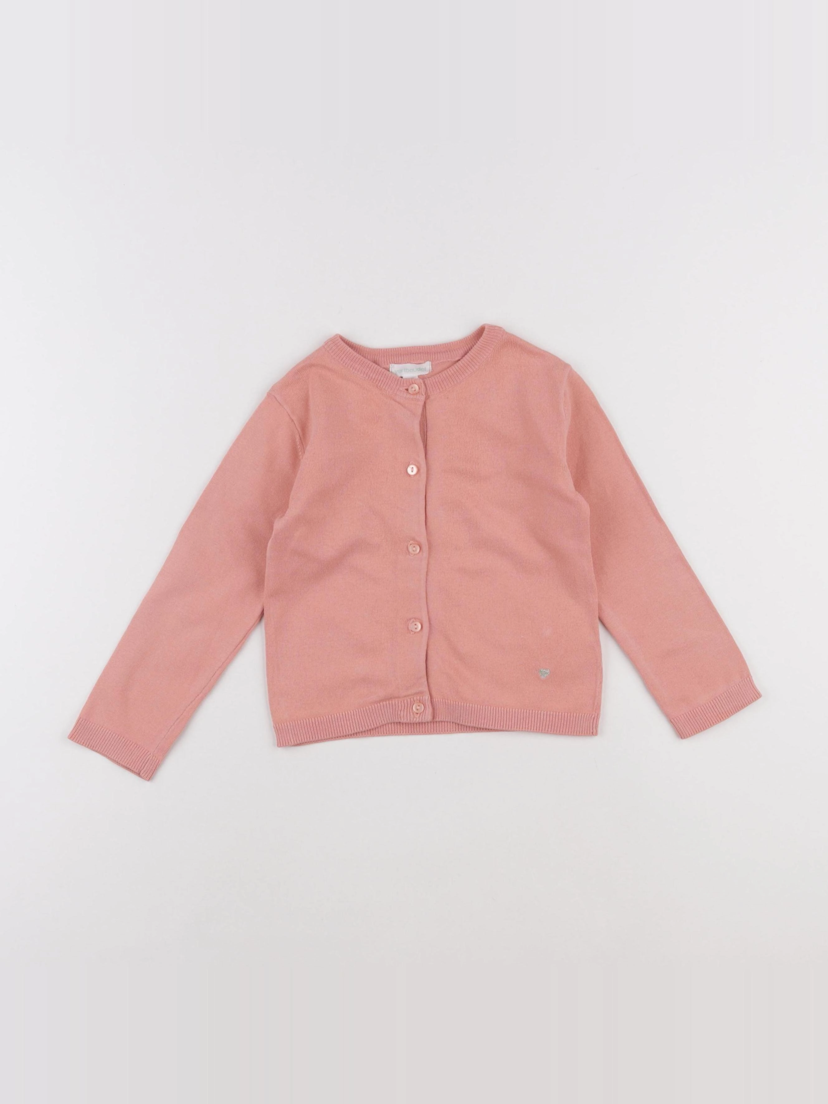 Vertbaudet - gilet rose - 3 ans