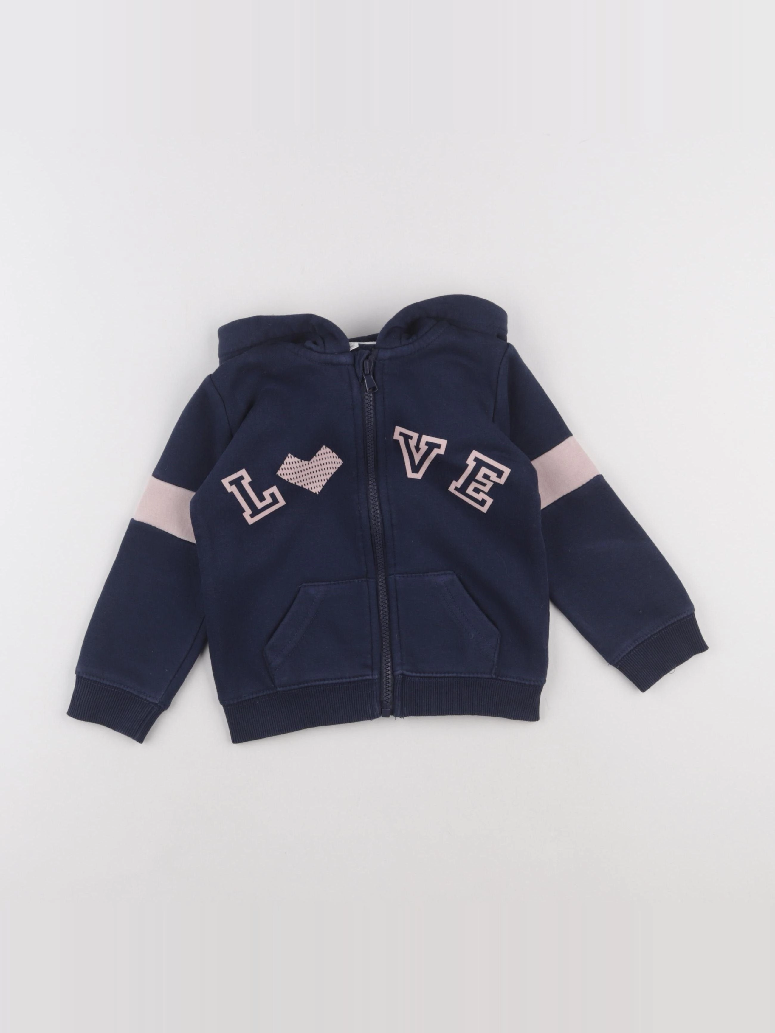 Vertbaudet - sweat bleu - 3 ans