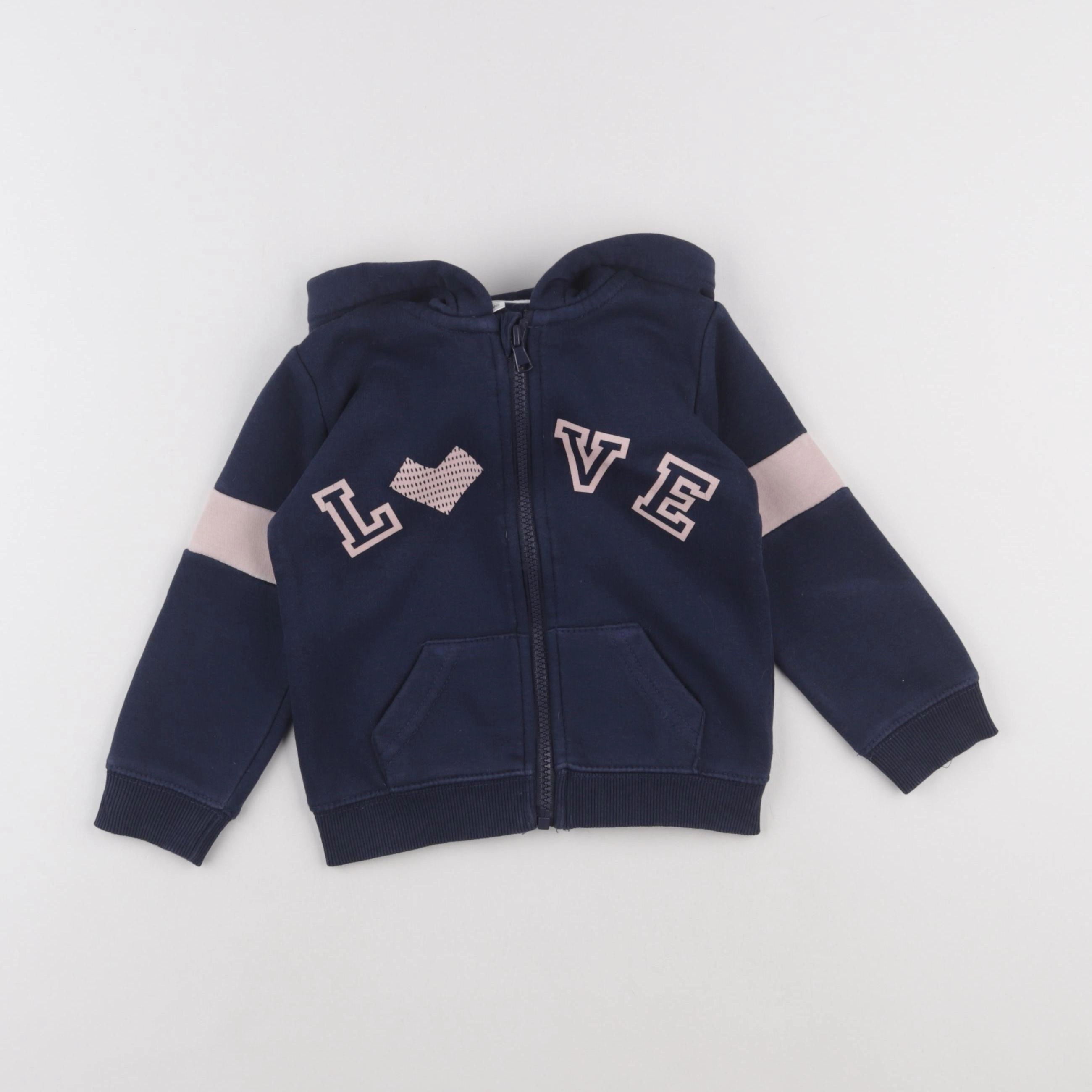 Vertbaudet - sweat bleu - 3 ans
