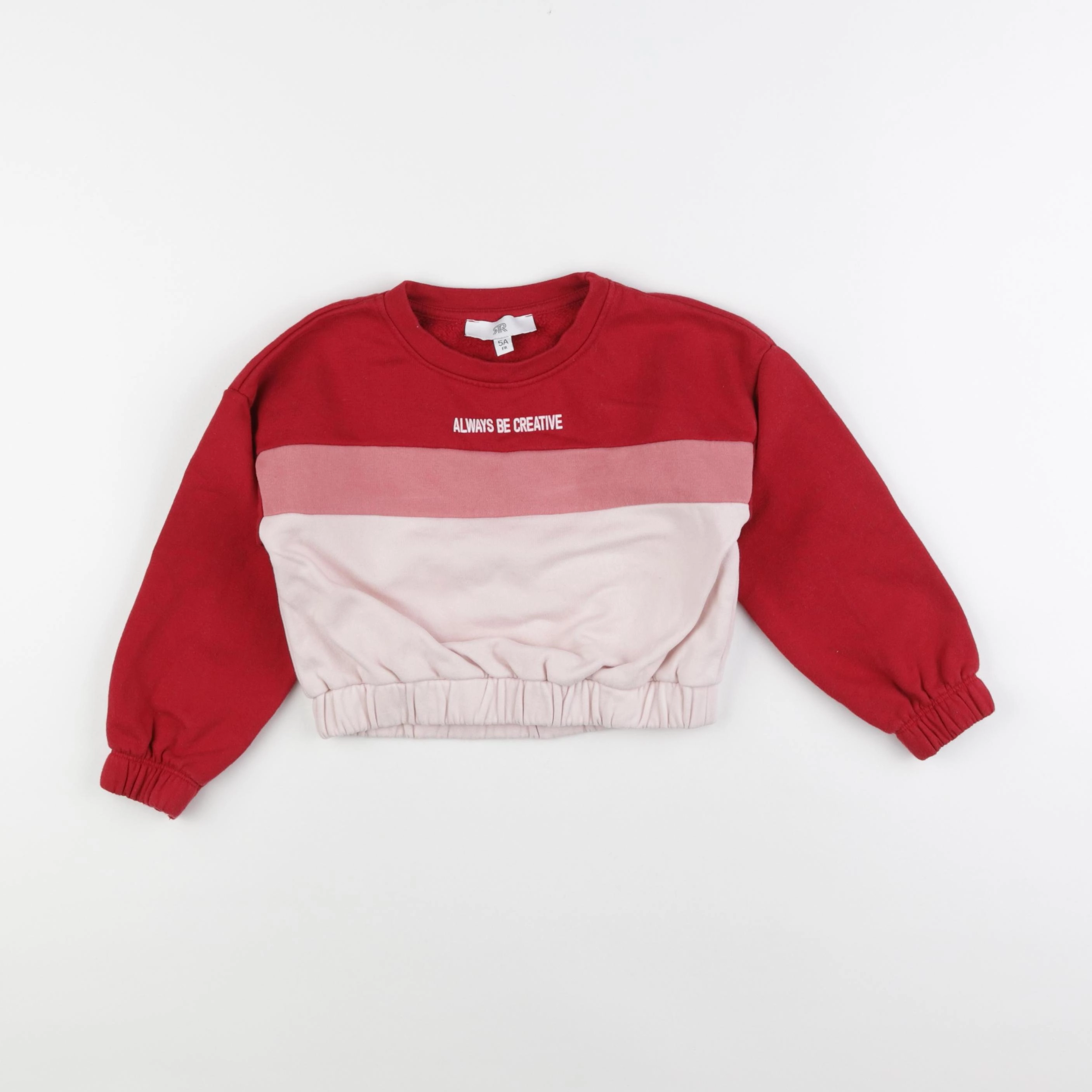 La Redoute - sweat rouge, rose - 5 ans