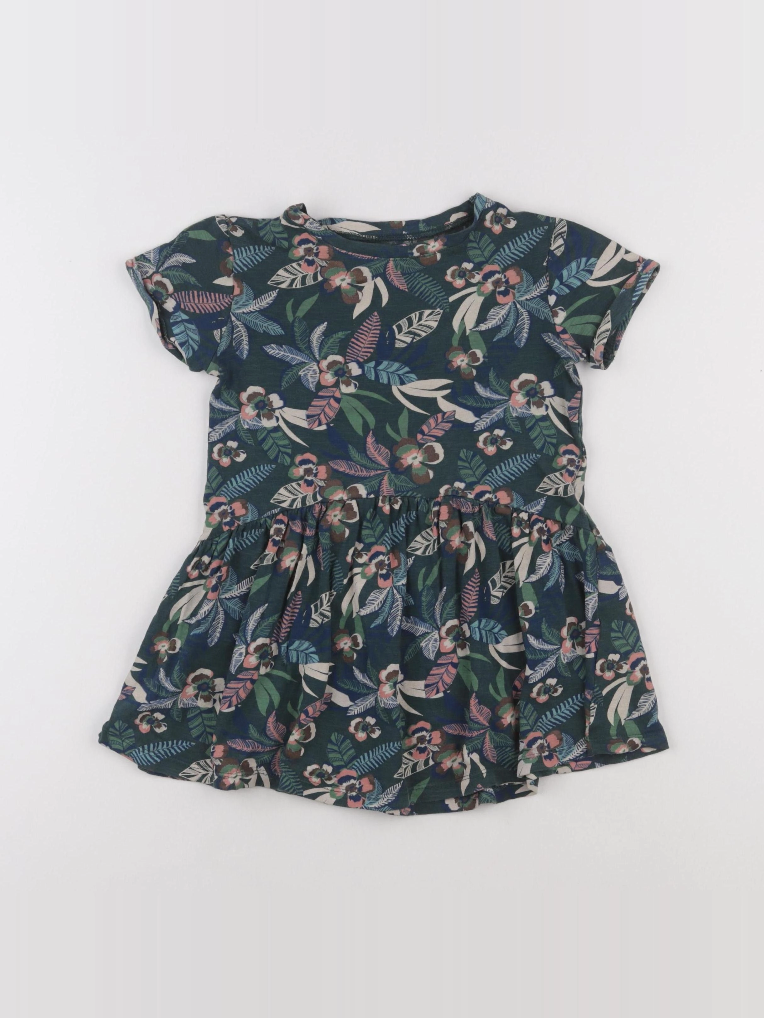 Vertbaudet - robe vert - 4 ans