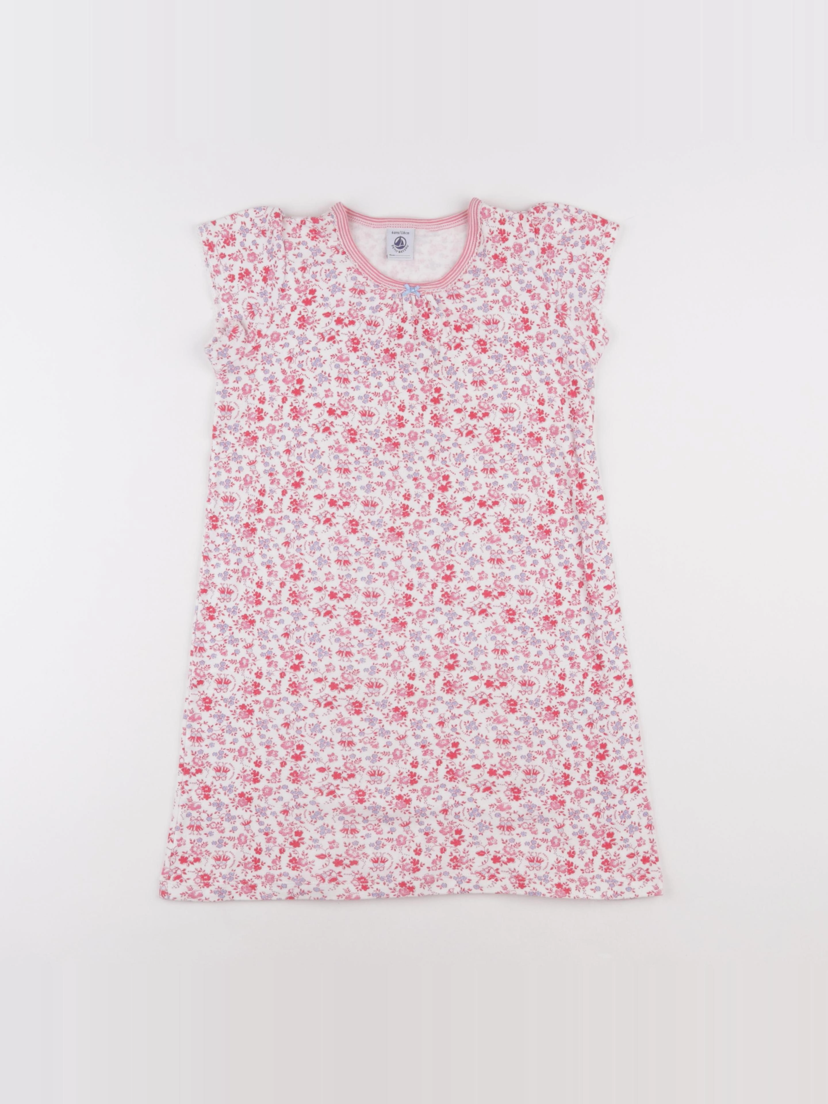 Petit Bateau - chemise de nuit coton multicolore - 6 ans