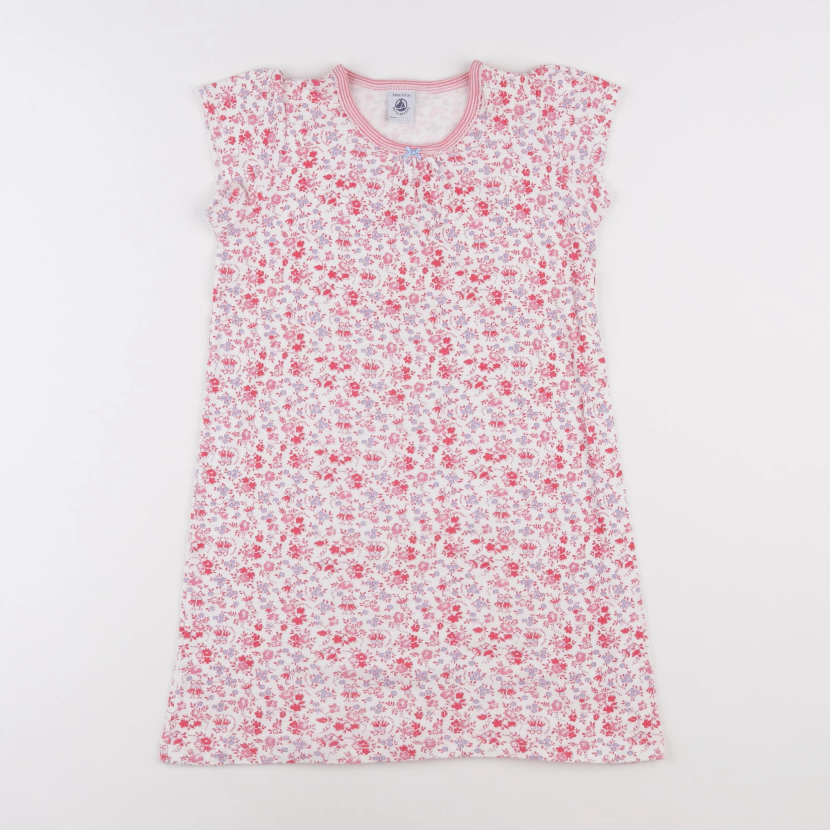 Petit Bateau - chemise de nuit coton multicolore - 6 ans