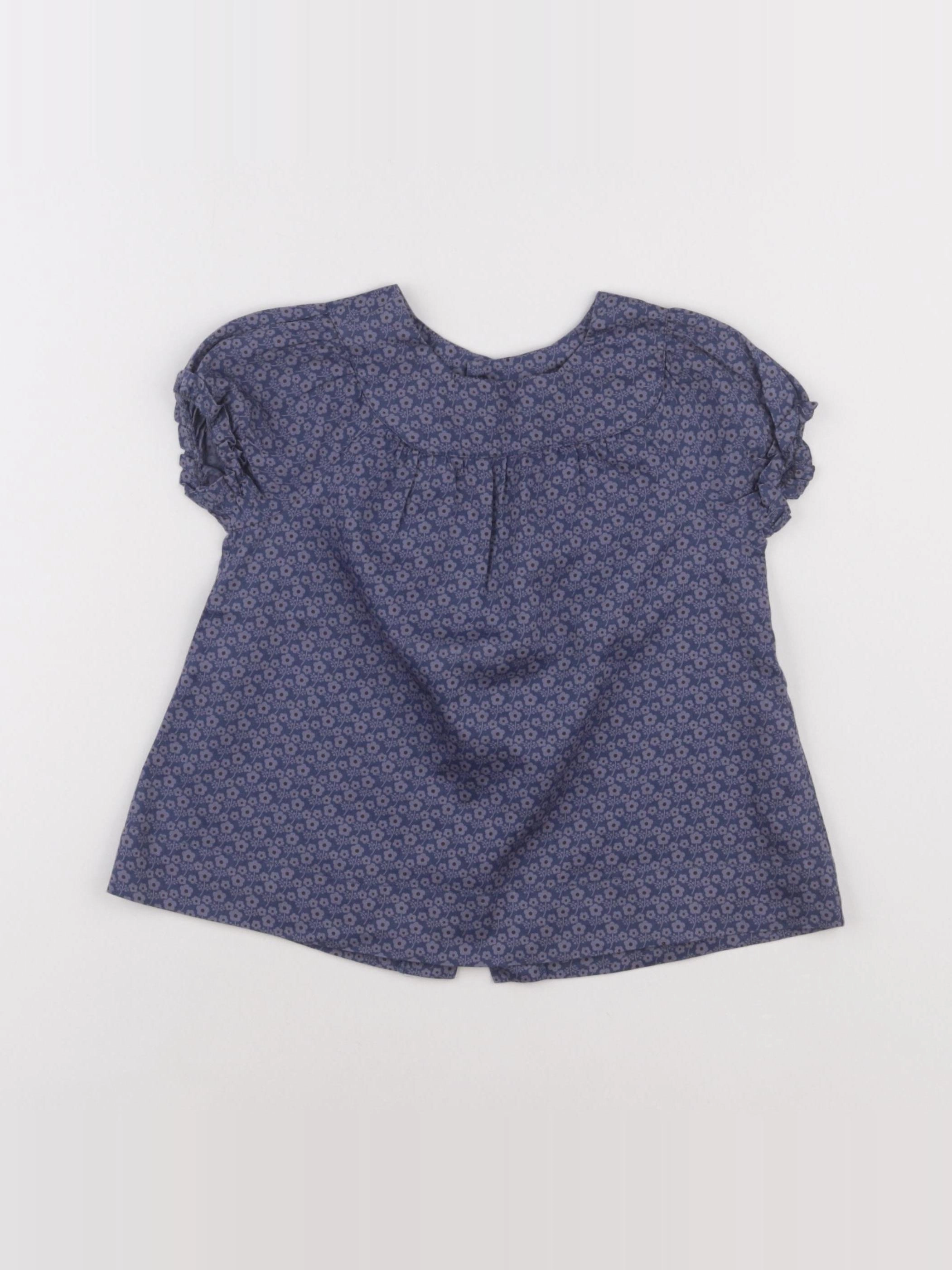 Boutchou - blouse bleu - 24 mois