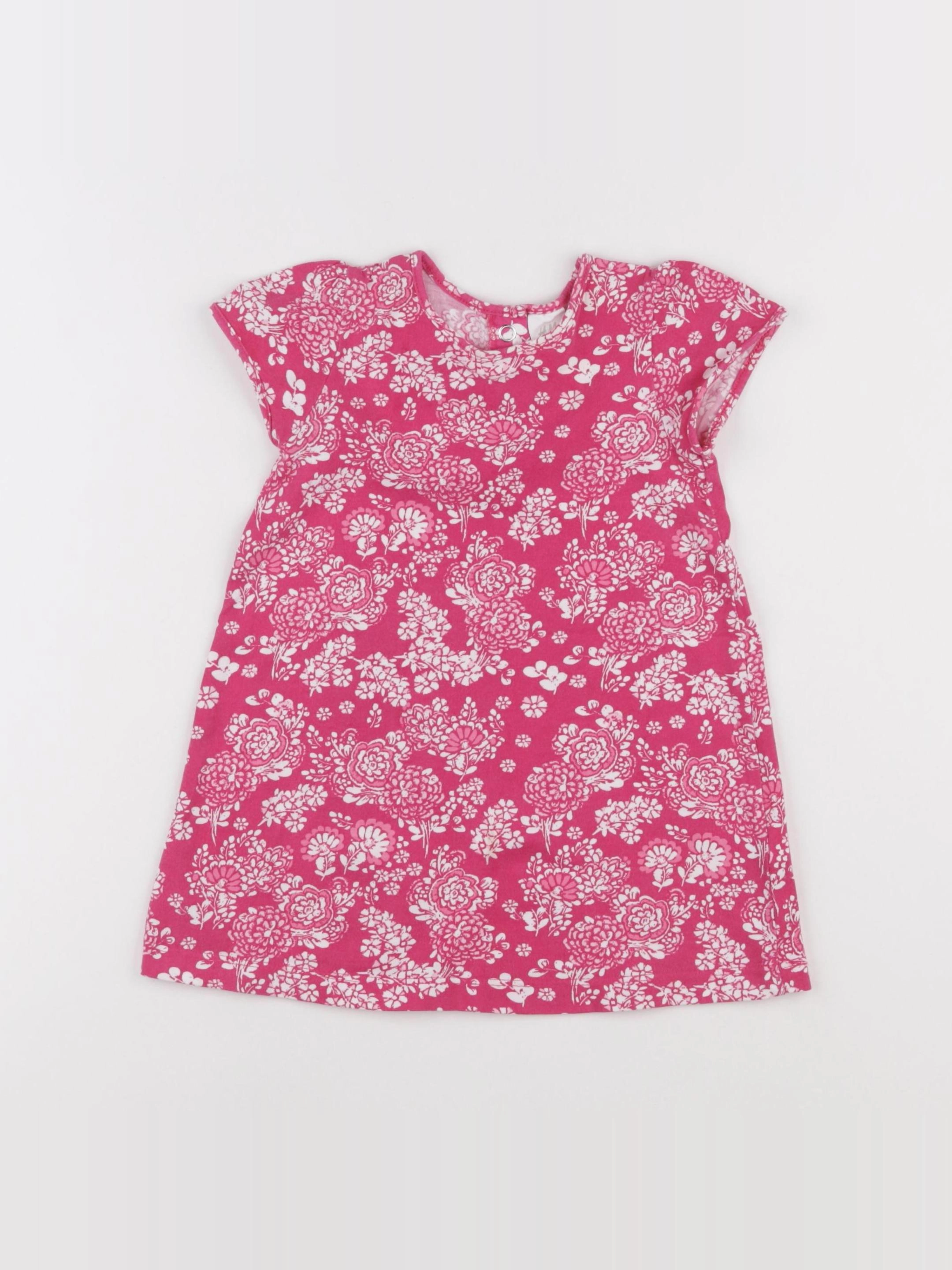 H&M - robe rose - 9/12 mois