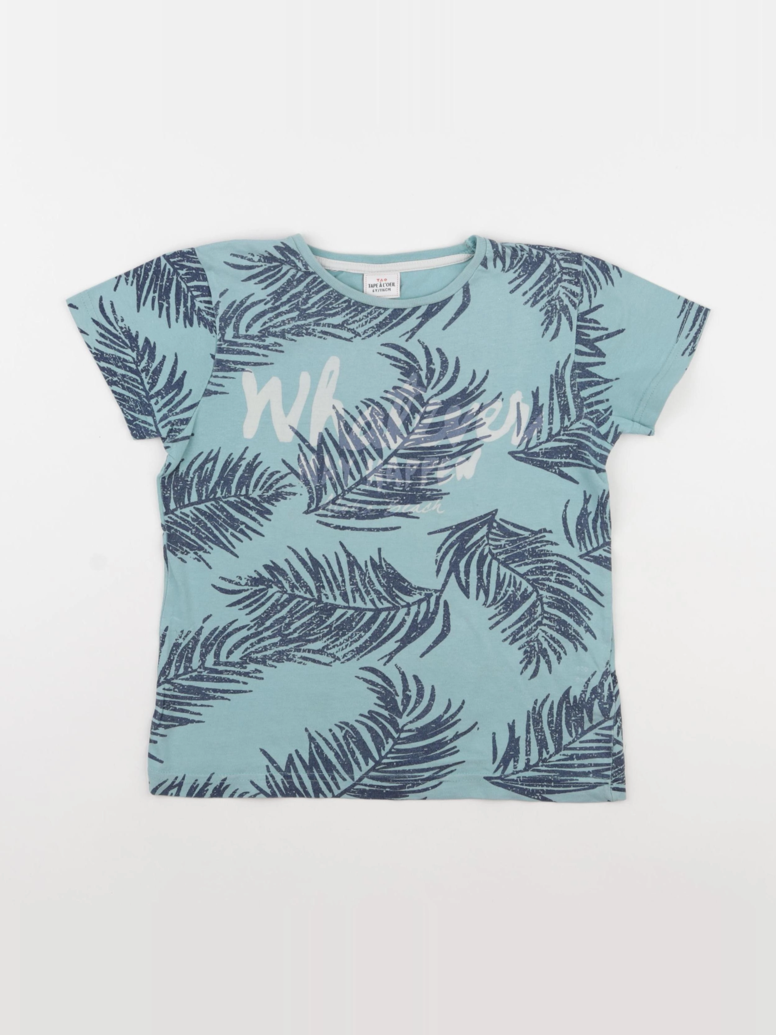 Tape à l'oeil - tee-shirt bleu - 6 ans