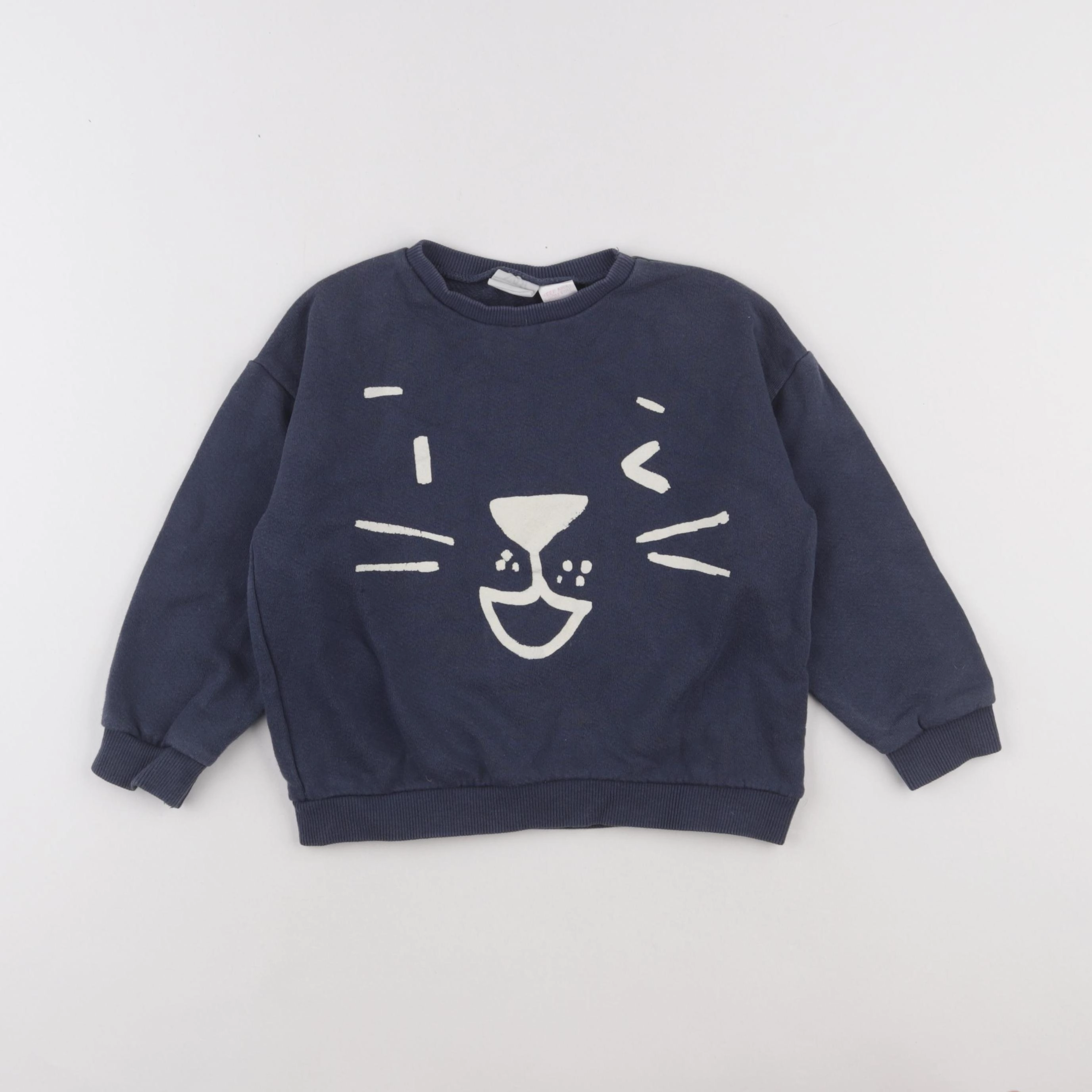 Zara - sweat bleu - 2/3 ans