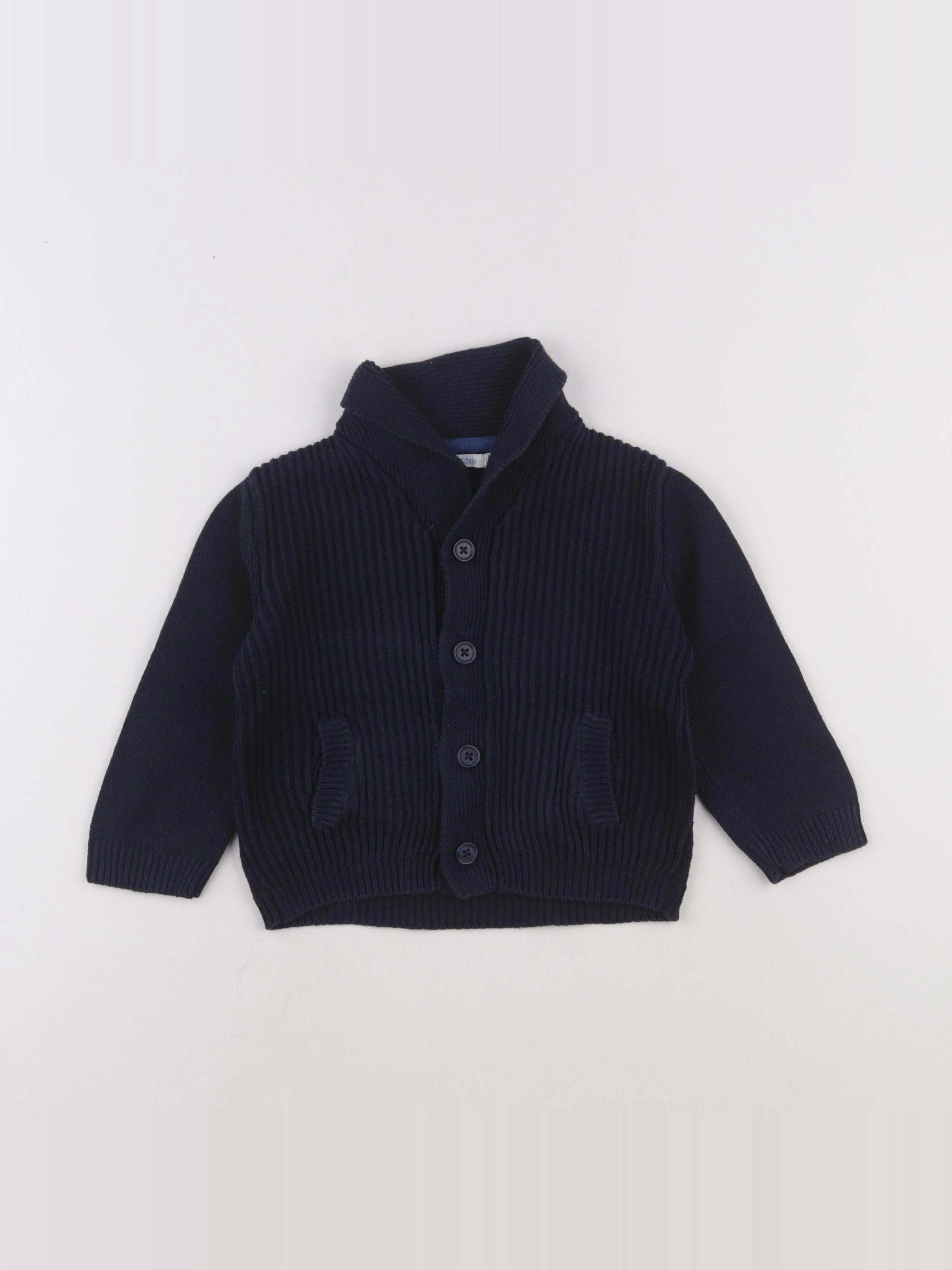 Boutchou - gilet bleu - 18 mois