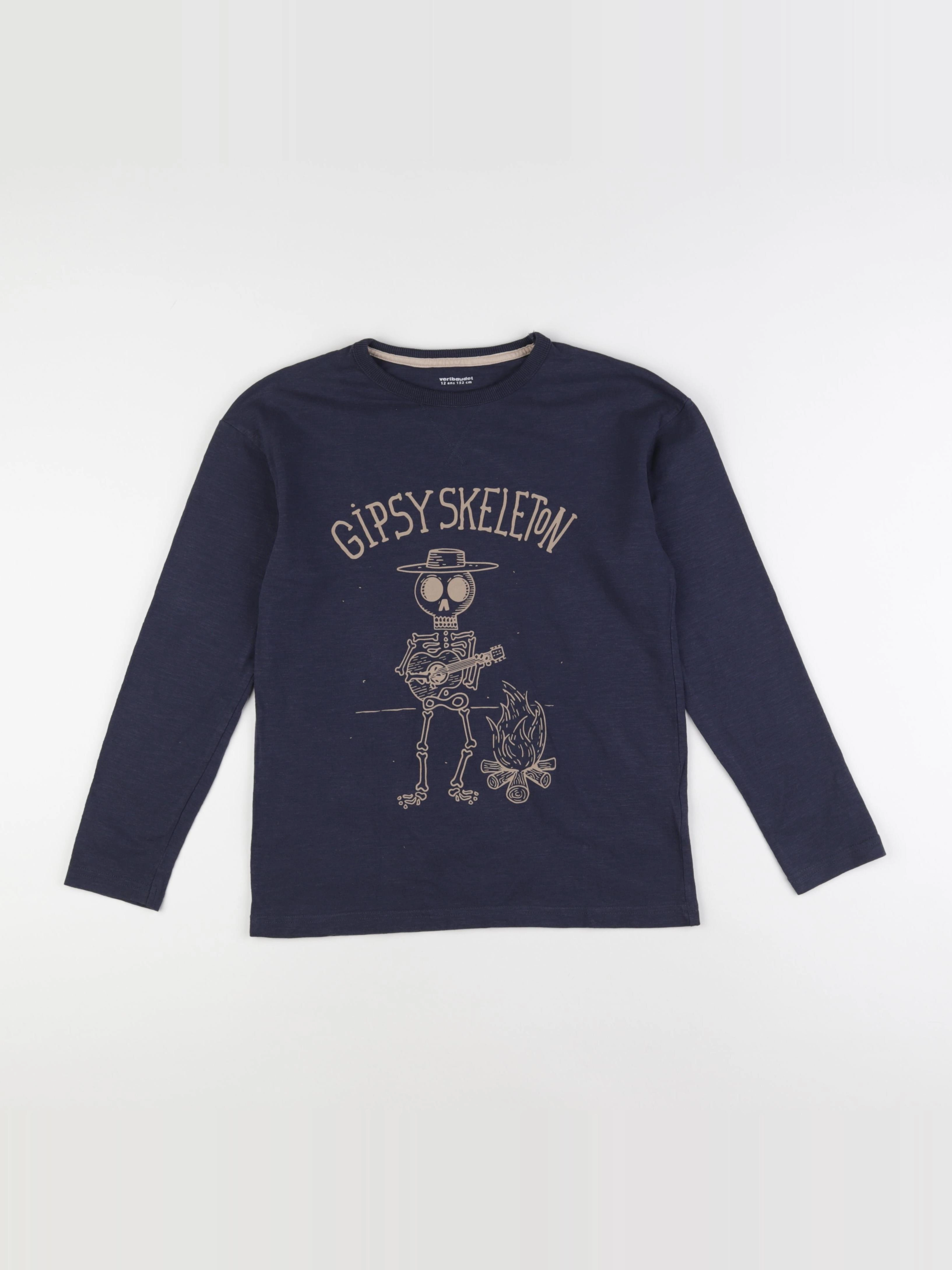 Vertbaudet - tee-shirt bleu - 12 ans
