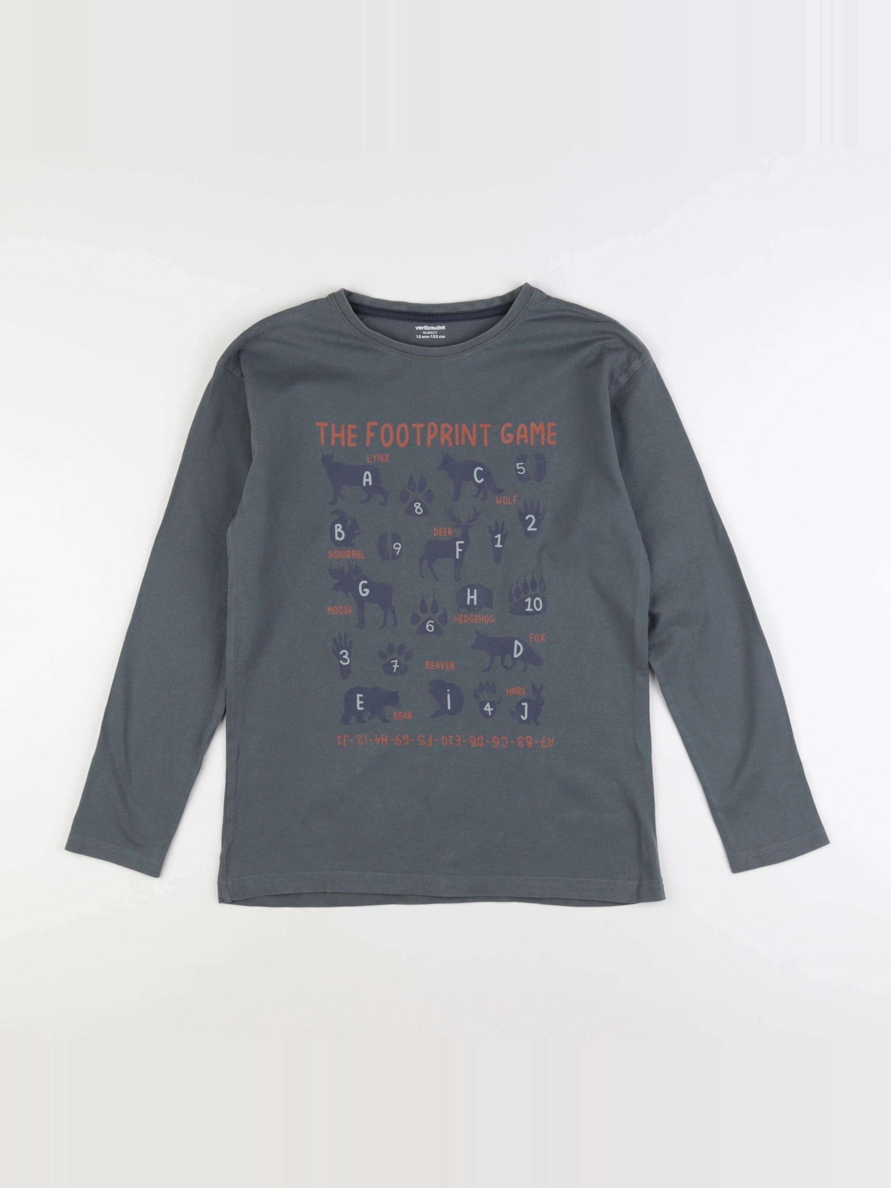 Vertbaudet - tee-shirt vert - 12 ans